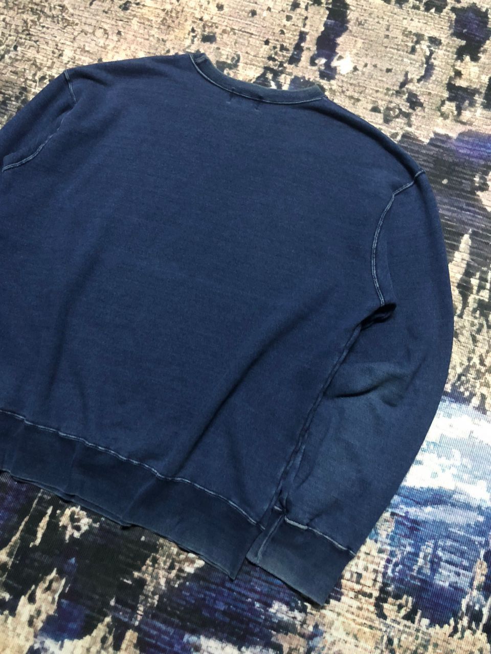 Japanese Brand Vintage 90s Milwork Fishing Camp'97' Indigo Sweatshirt Size US L / EU 52-54 / 3 - 7 Thumbnail