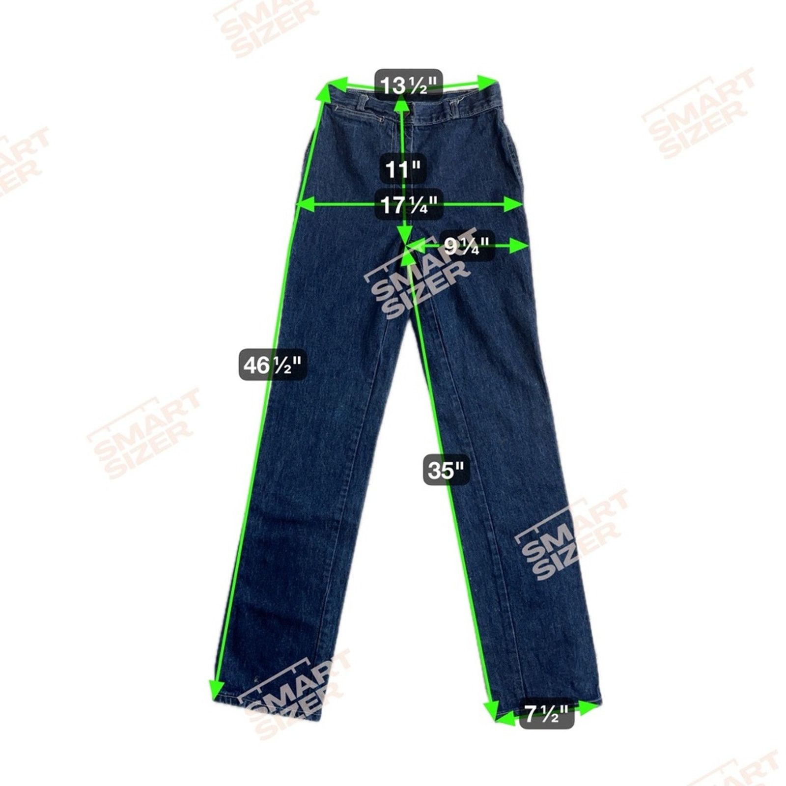 Vintage Vintage Foxmoor Jeans High Rise Straight Leg Dark Wash Size 26" / US 2 / IT 38 - 7 Thumbnail