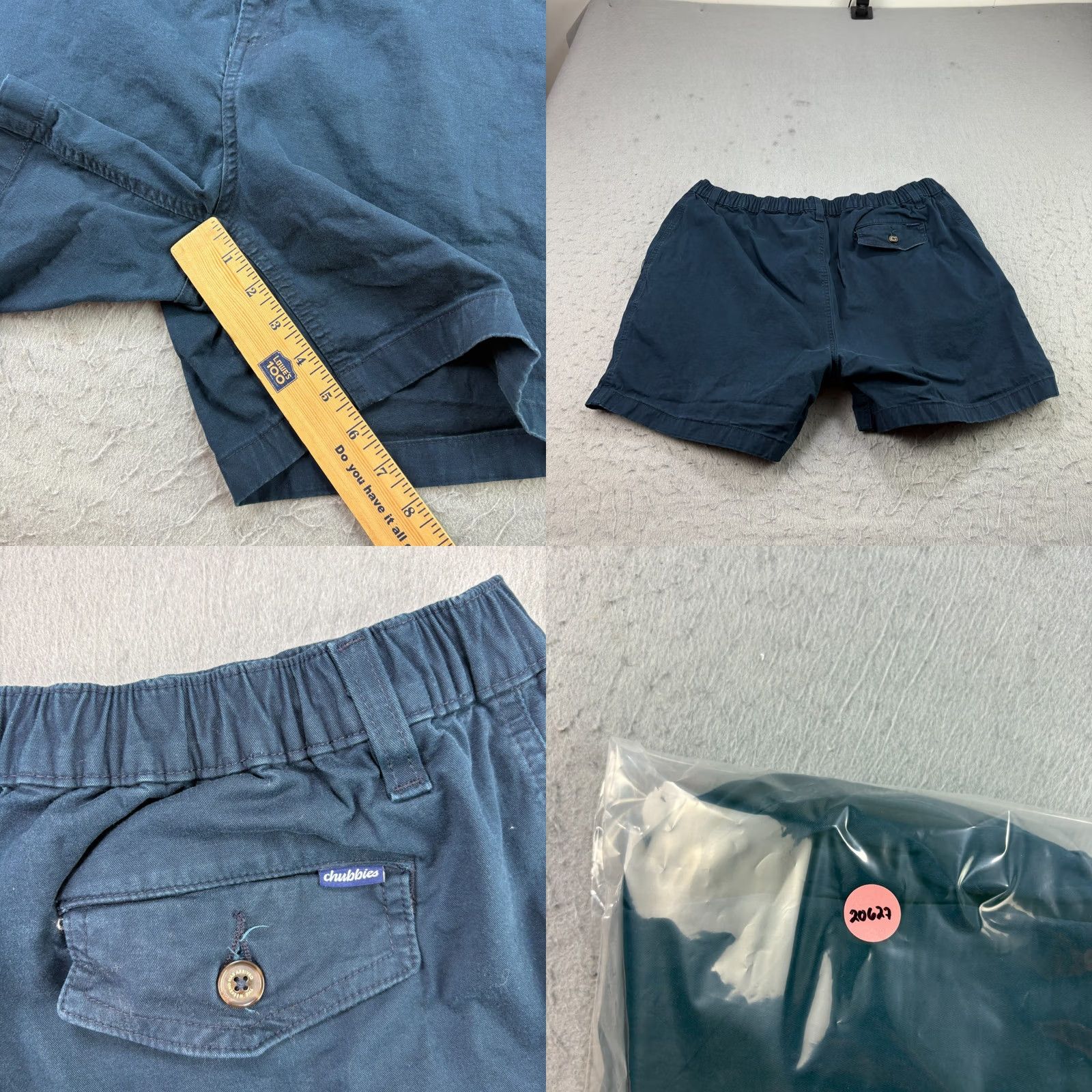 Chubbies Chubbies Shorts Mens 2XL Blue Chino The Khakinators Above Knee Preppy Stretch Size US 34 / EU 50 - 8 Thumbnail