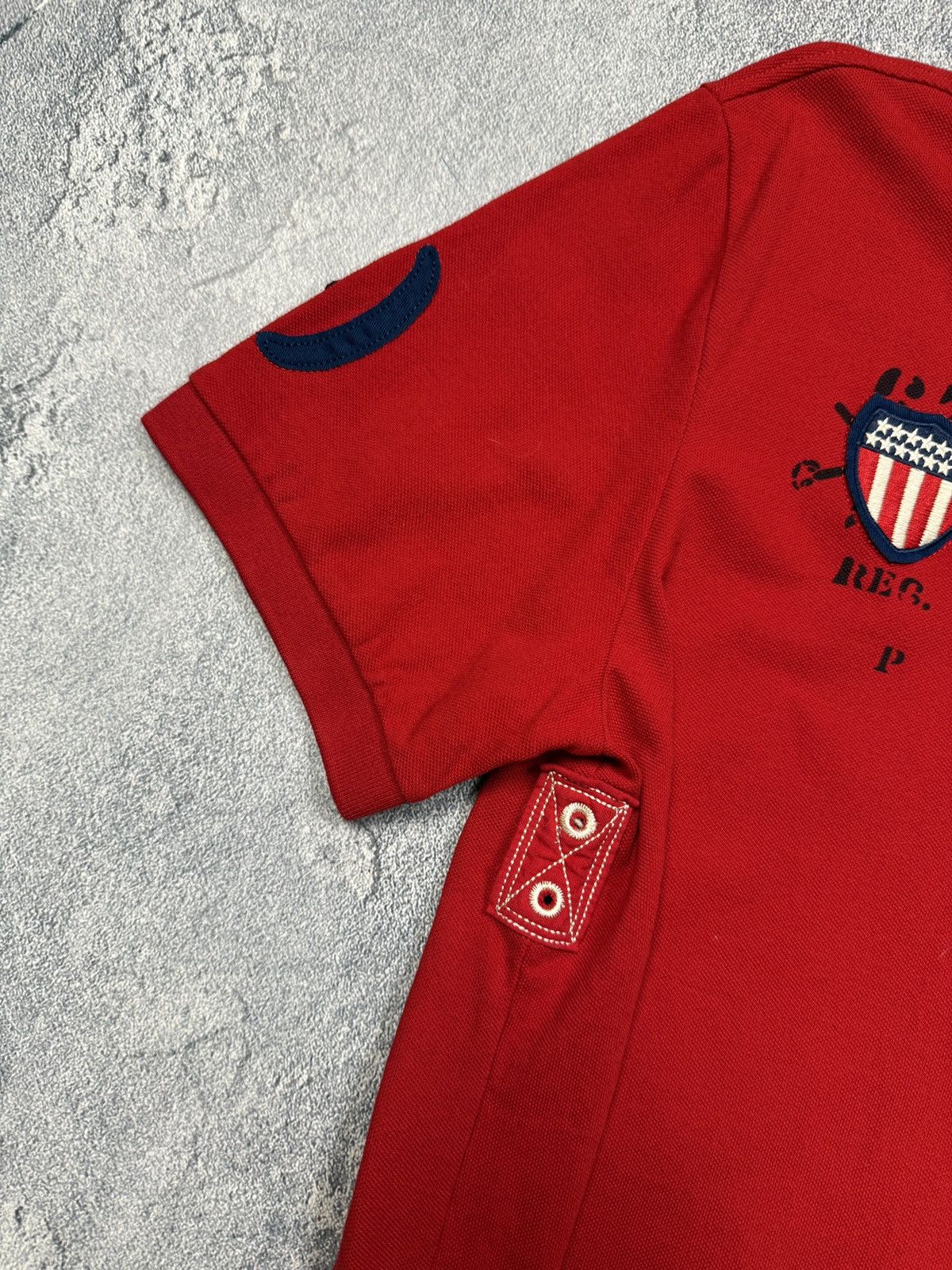 Polo Ralph Lauren Vintage Polo Ralph Lauren Rugby USA Tee Size US L / EU 52-54 / 3 - 4 Thumbnail