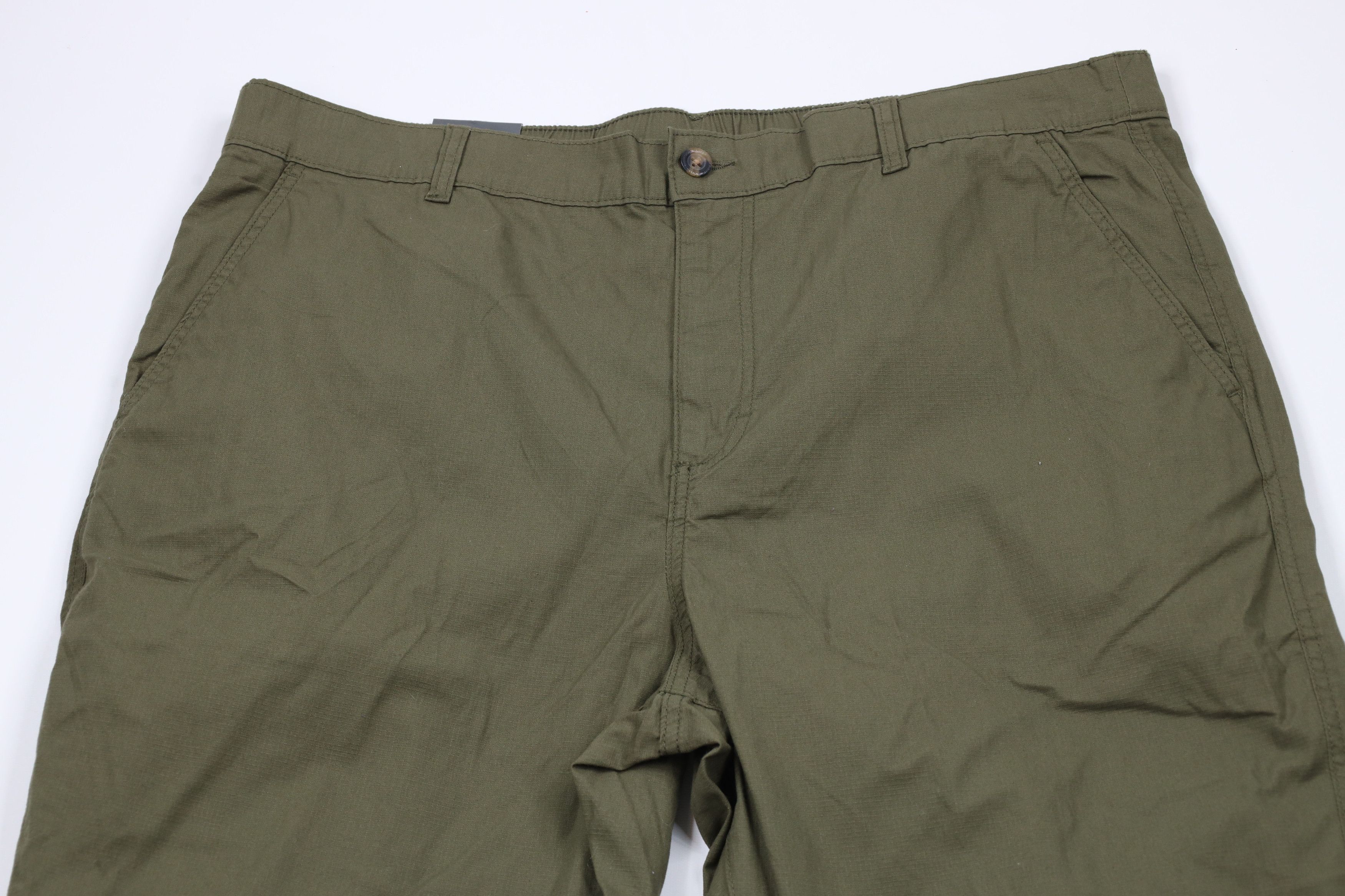 Eddie Bauer × Vintage New Eddie Bauer Ripstop Outdoor Hiking Pants Olive Green Size US 42 / EU 58 - 2 Thumbnail