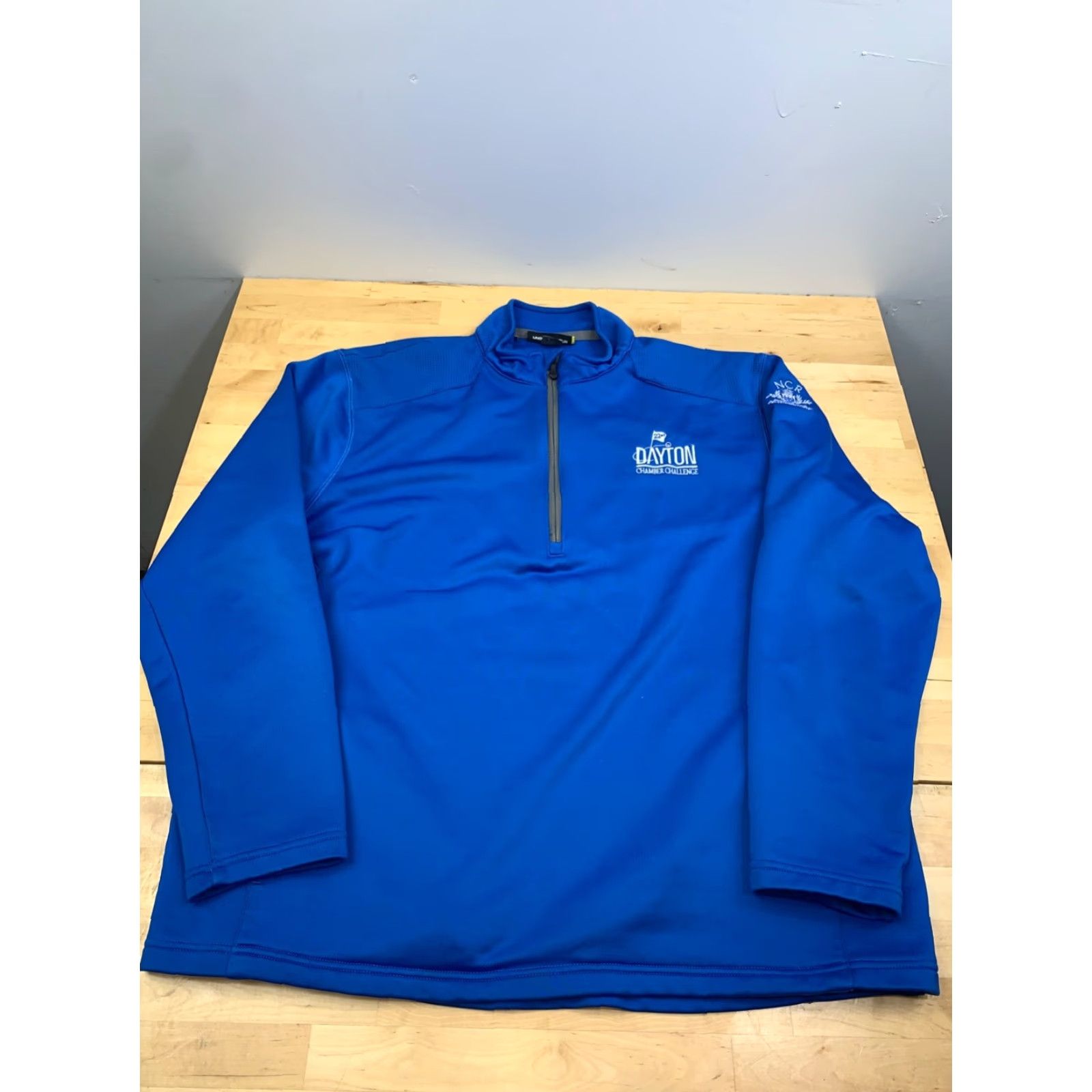 Under Armour Under armour Pullover 1/4 Zip Mens XL Casual Activewear Golf Blue Loose Lightweight Breathable Polyester Mock Neck Surrey? Size US XL / EU 56 / 4 - 5 Thumbnail