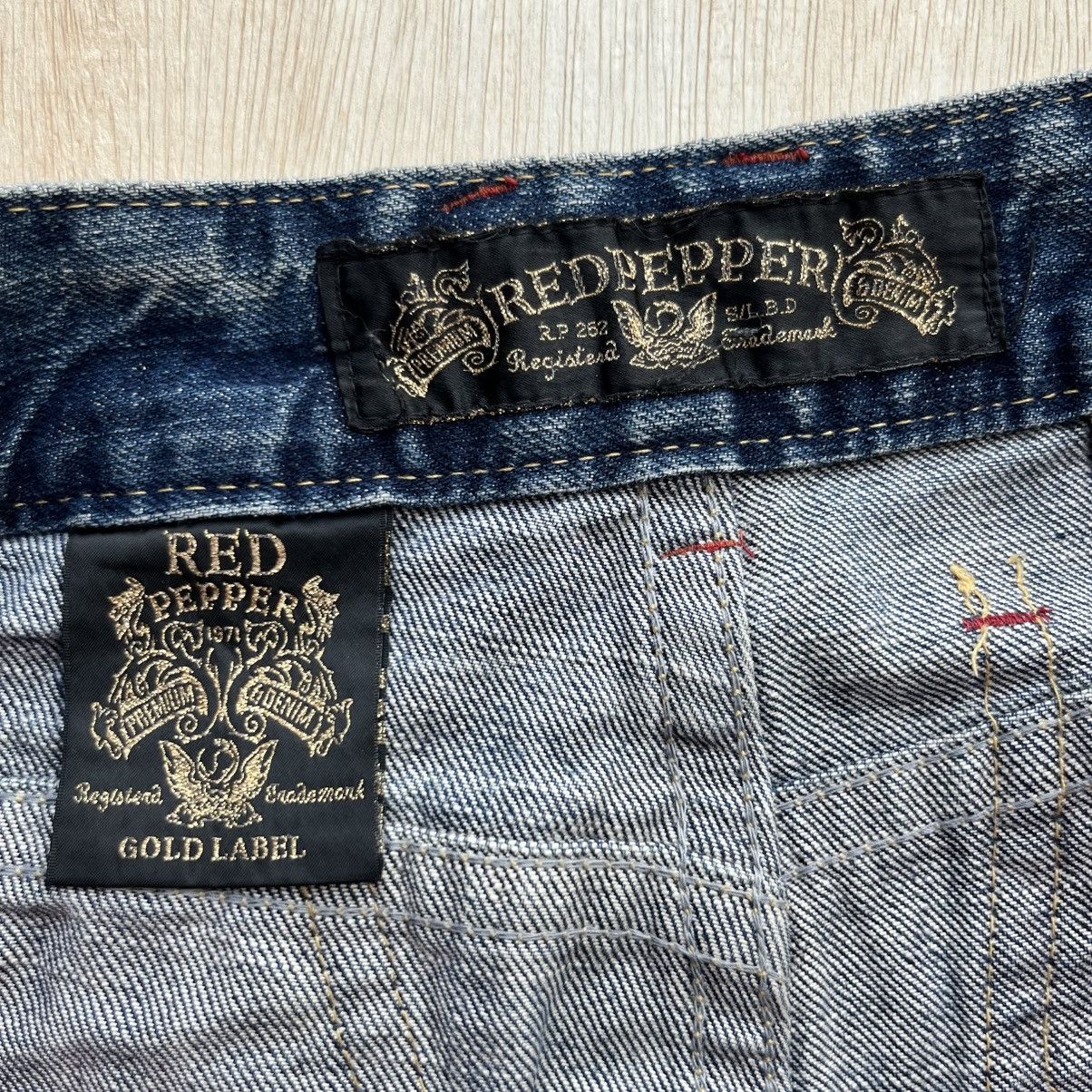 Japanese Brand RED PEPPER DISTRESSED DENIM JAPANESE BRAND CLASSIC WEAR HG Size US 34 / EU 50 - 6 Thumbnail