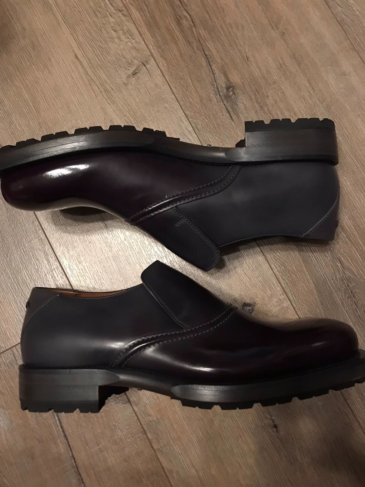 Ermenegildo Zegna Zegna Couture Gray Light Purple Casual Shoes 43.5 Size US 10.5 / EU 43-44 - 8 Thumbnail