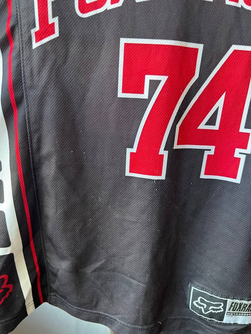Fox Racing FOX RACING VINTAGE MOTO BLACK JERSEY #74 SIZE S MENS Size US S / EU 44-46 / 1 - 7 Thumbnail