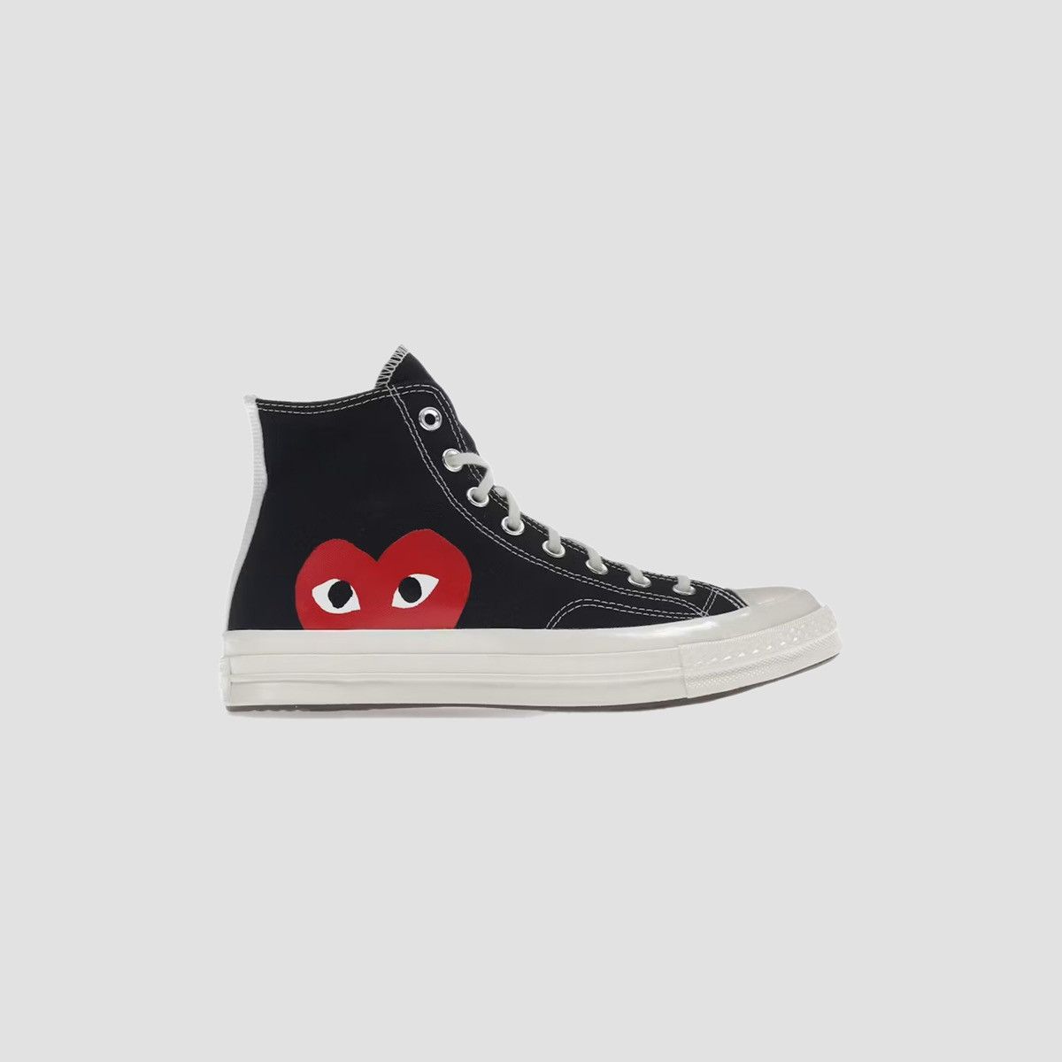 Comme des Garcons Converse Chuck Taylor Hi x CDG Comme des Black Sneakers Size US 10 / EU 43 - 2 Thumbnail