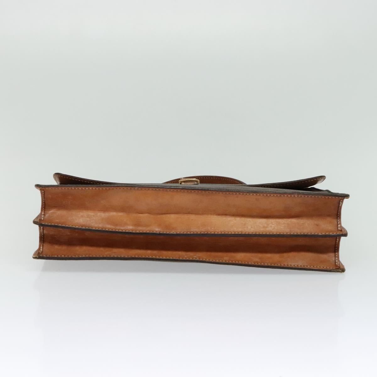 Celine CELINE Macadam Canvas Business Bag Pvc Leather Brown Gold Size ONE SIZE - 5 Thumbnail