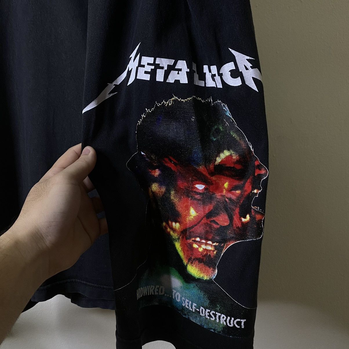 Metallica × Vintage Vintage Y2K Metallica Hardwired to Self-Destruct Boot Tee Size US L / EU 52-54 / 3 - 4 Thumbnail