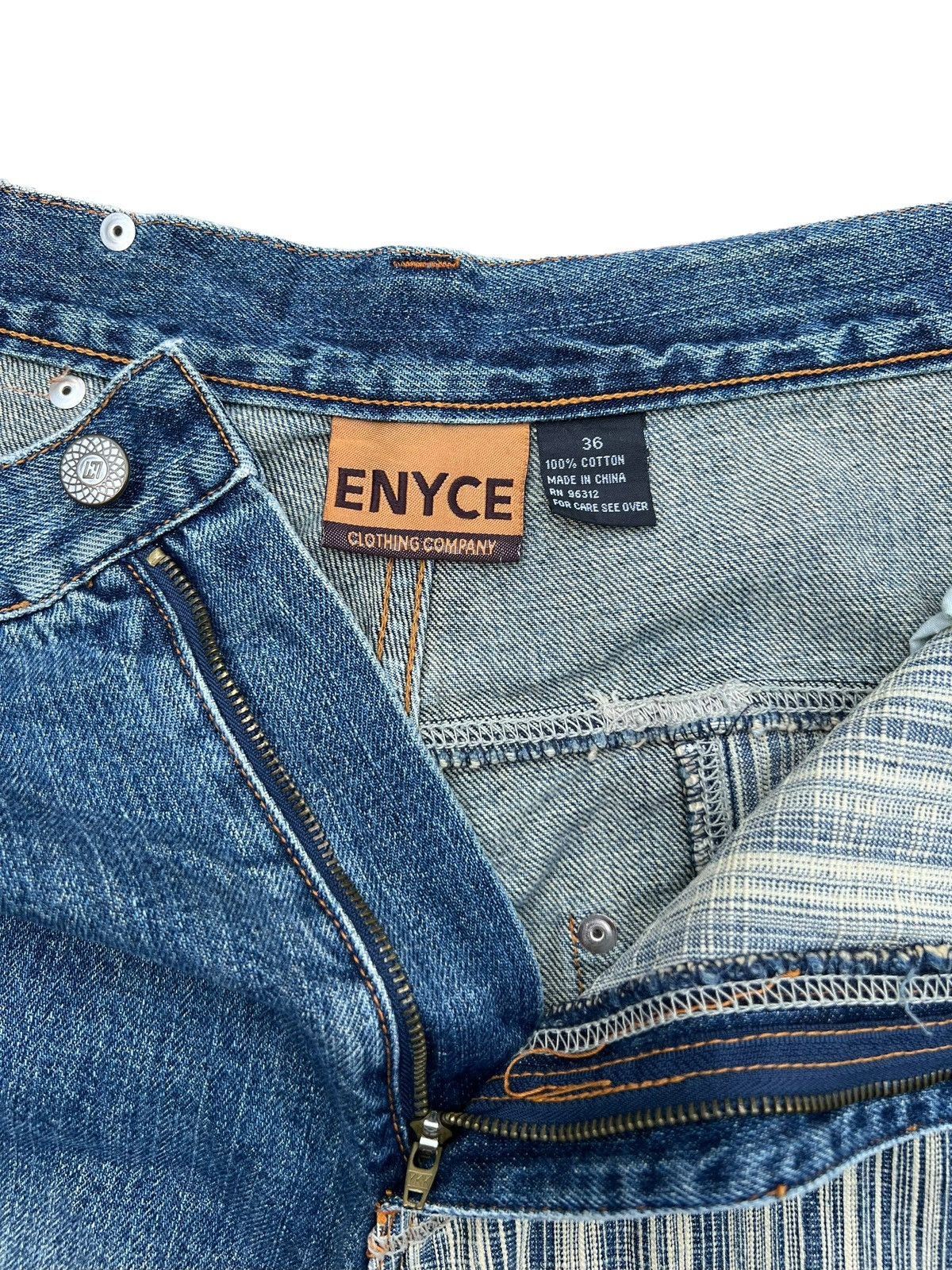 JNCO Enyce Y2K Multipocket Wide Baggy Denim Jeans 37 Size US 37 - 13 Thumbnail