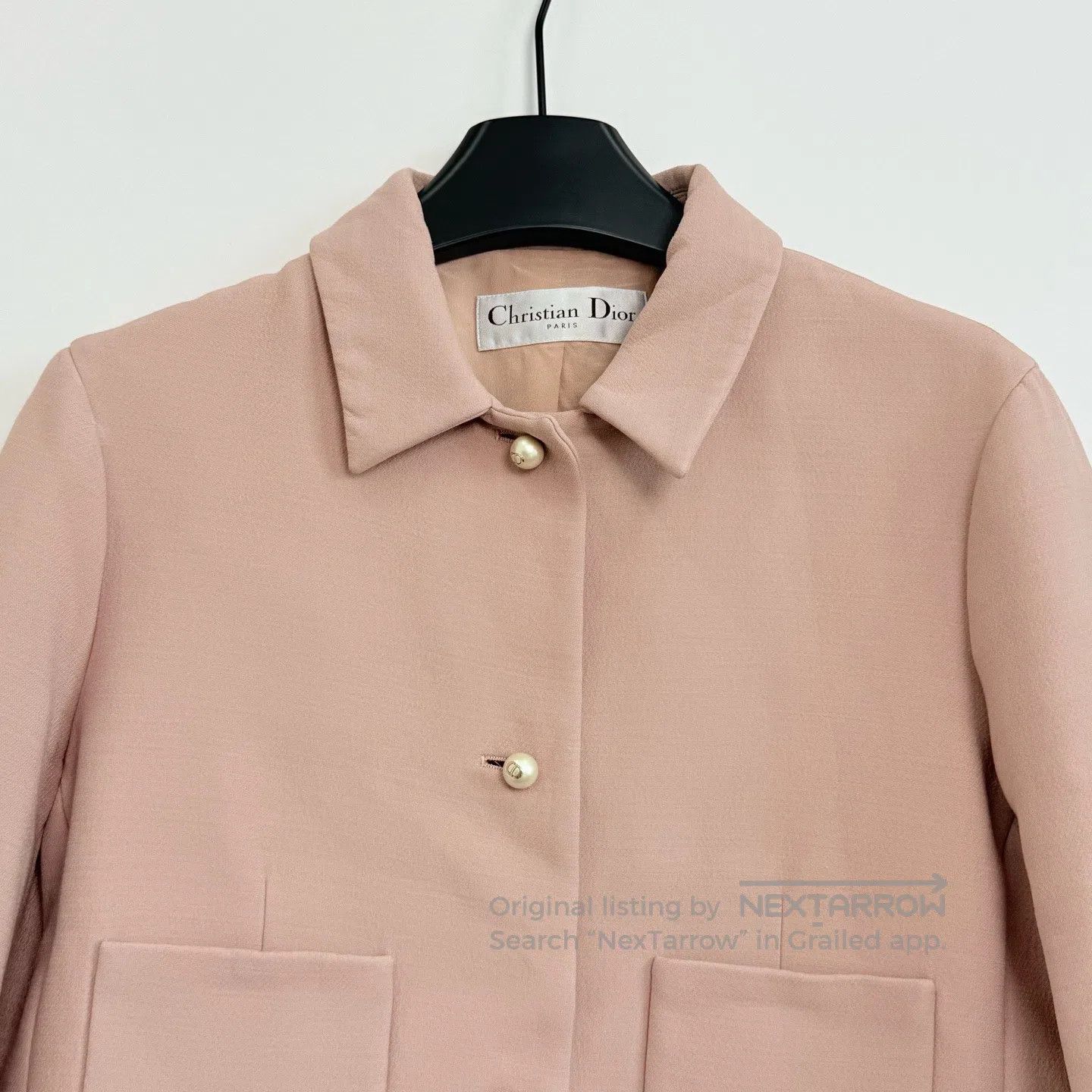 Dior Dior Mixed Fabric Solid Single-Breasted Long-Sleeve Jacket Size S / US 4 / IT 40 - 2 Thumbnail