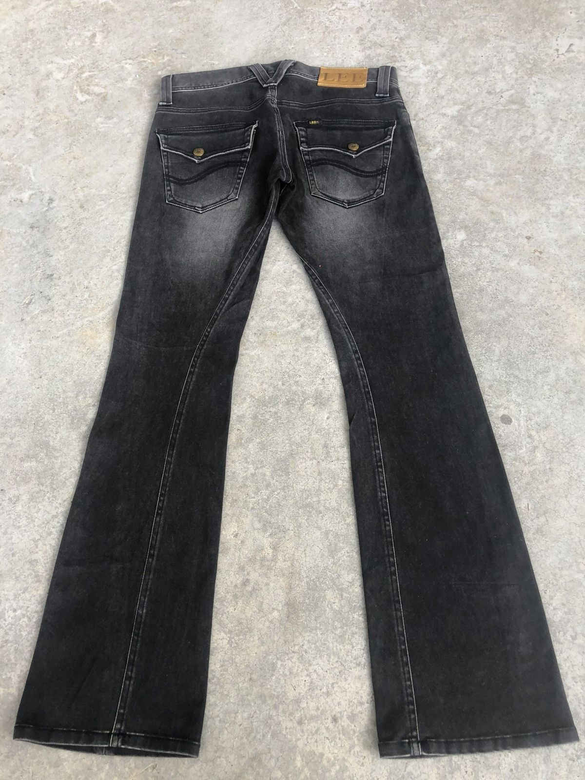 Lee Japanese Lee Flared Jeans Distressed Jeans Suede Size US 32 / EU 48 - 2 Thumbnail