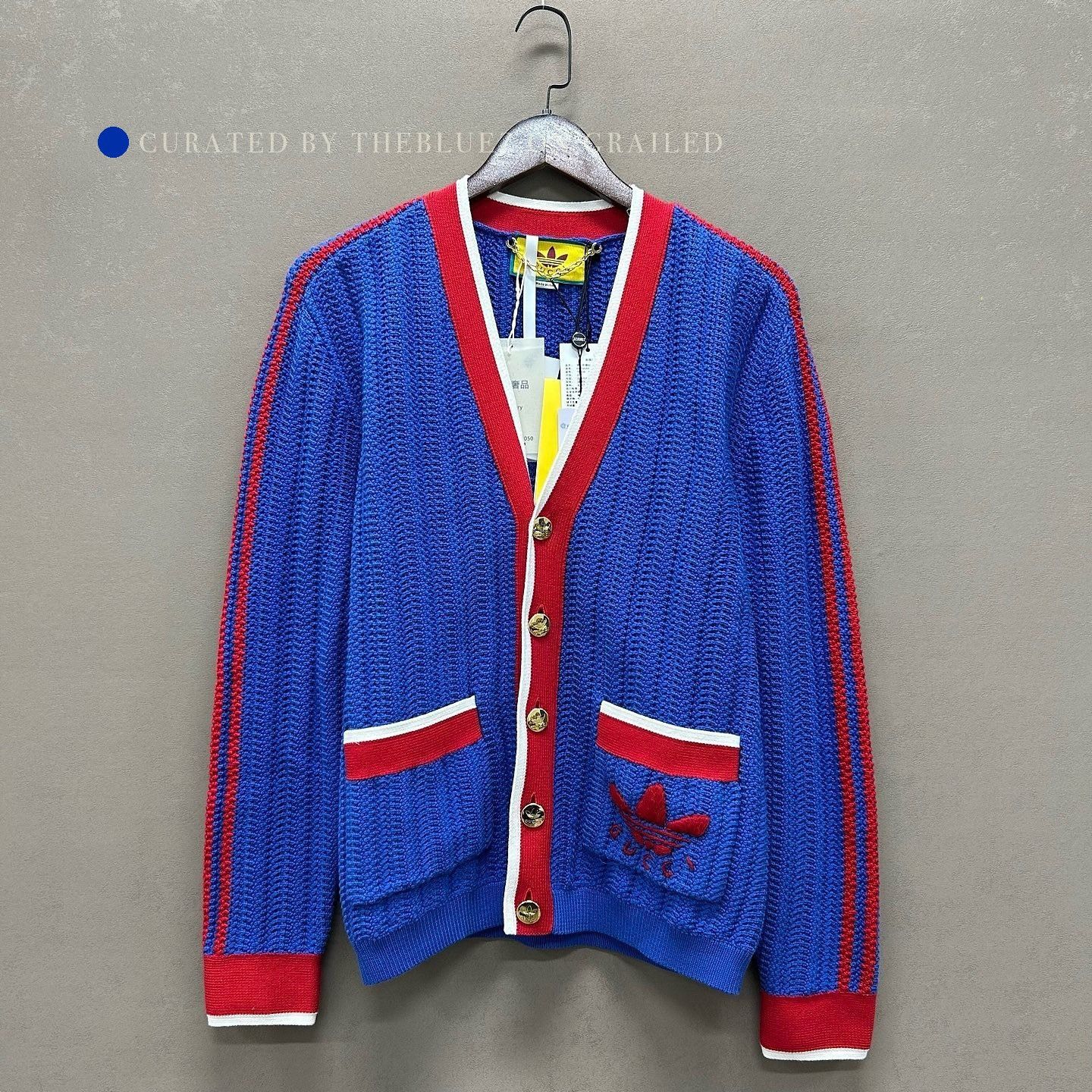Gucci Blue Logo Knit Cardigan in XS Size US XS / EU 42 / 0 - 1 Thumbnail