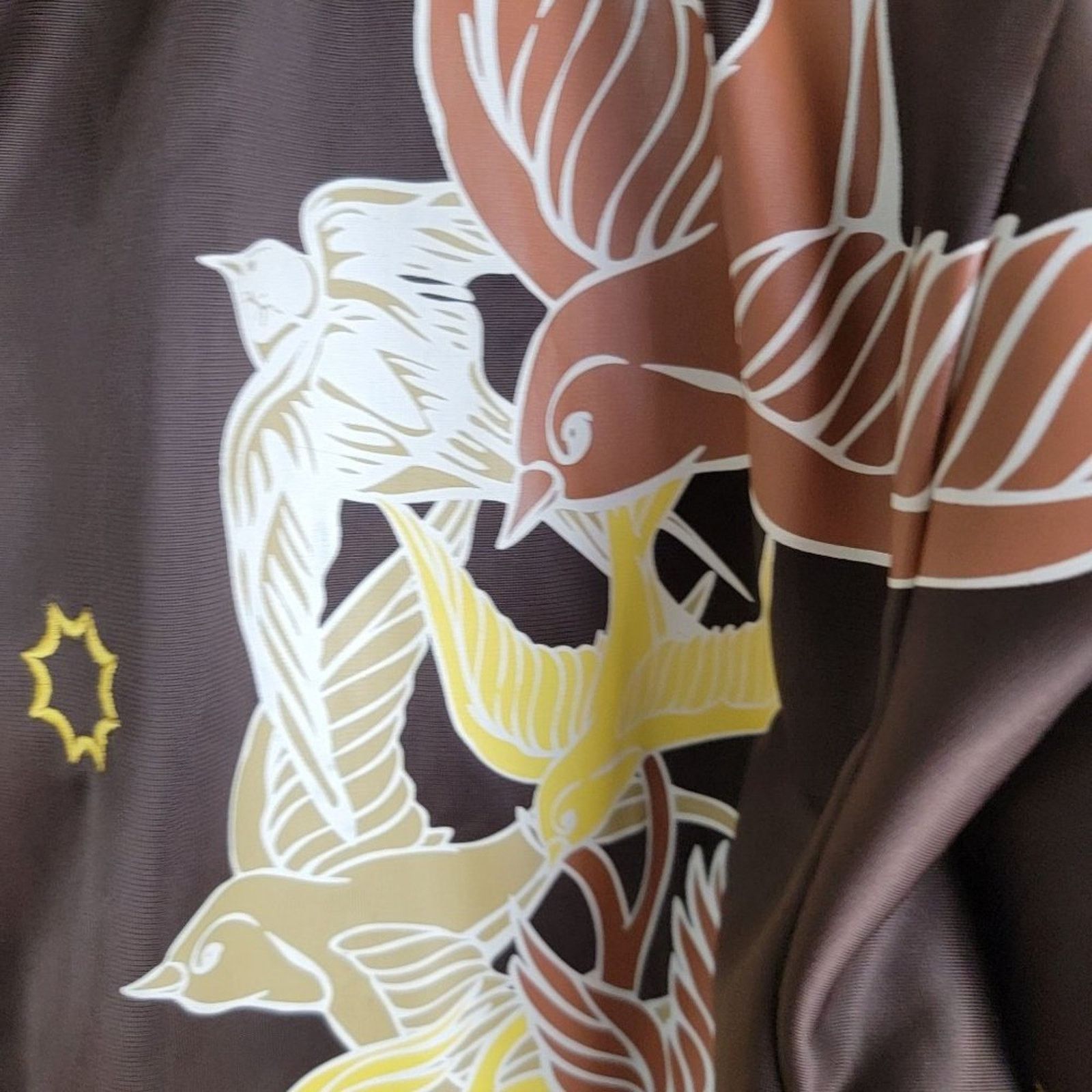Other Jinzu Y2K Birds Key Graphic Art Embroidered Bomber Jacket Size US XXL / EU 58 / 5 - 6 Thumbnail