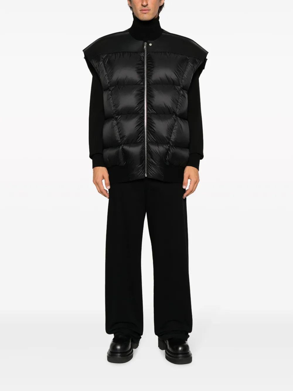 Rick Owens o1y0325 Shell Vest in Black Size US L / EU 52-54 / 3 - 5 Thumbnail