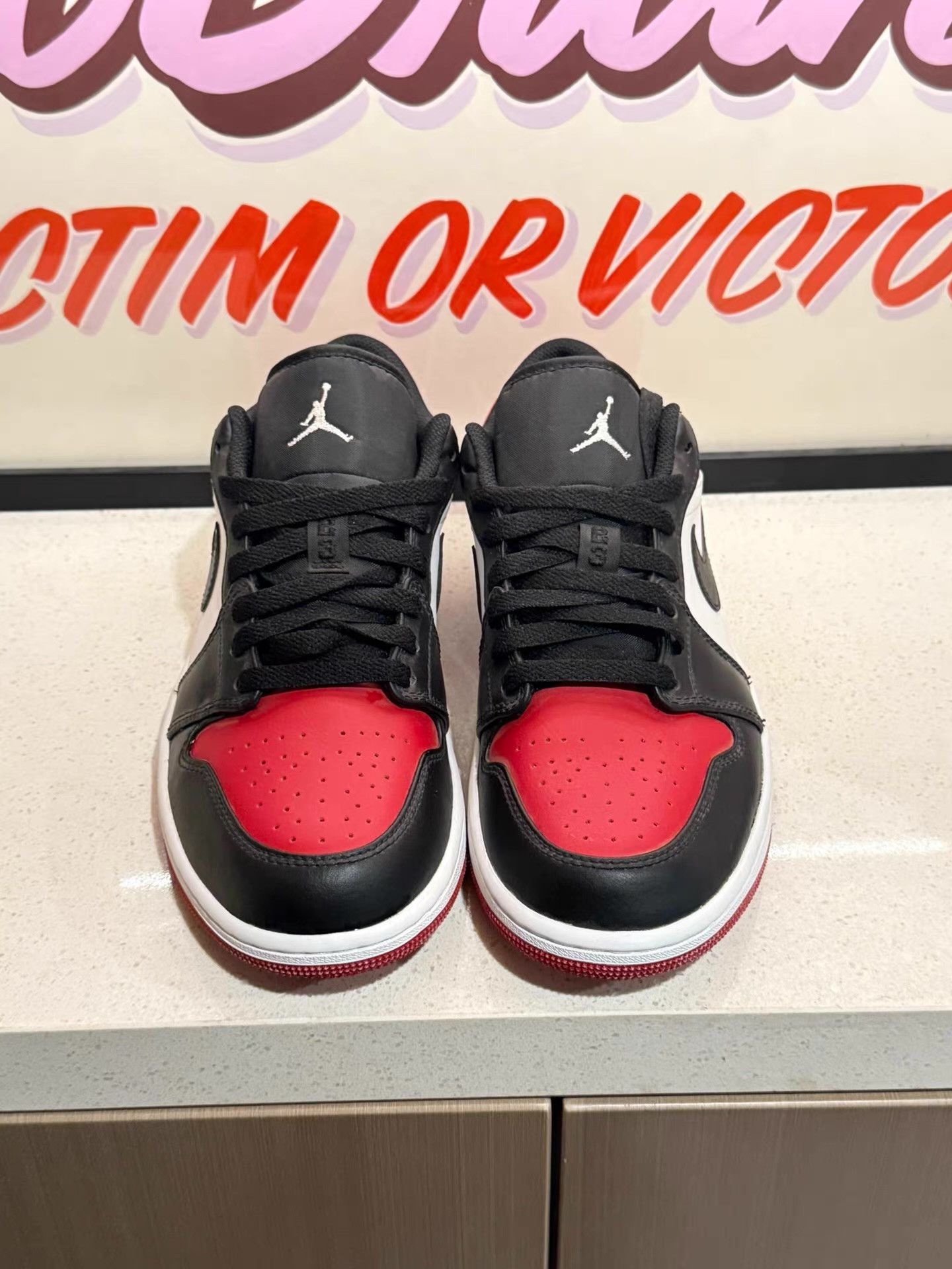 Nike Jordan Air Jordan 1 Low "Bred Toe" Ｑ20 Size US 8 / EU 41 - 2 Thumbnail