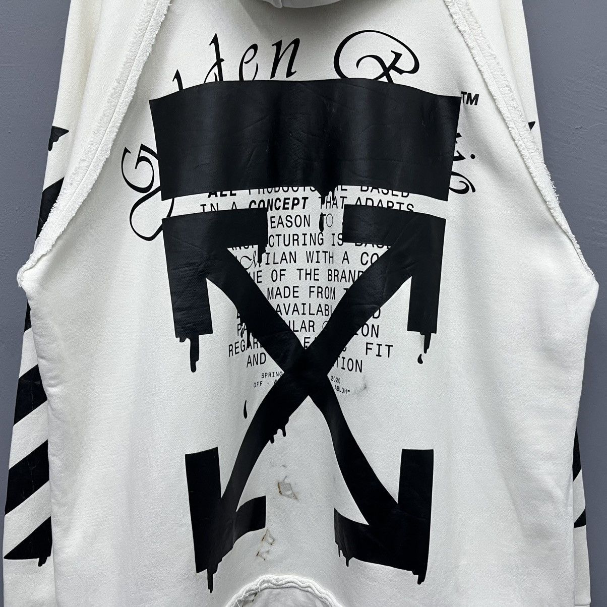 Off-White Off-White Virgil Abloh SS20 Oversized Hoodie Size US XL / EU 56 / 4 - 6 Thumbnail