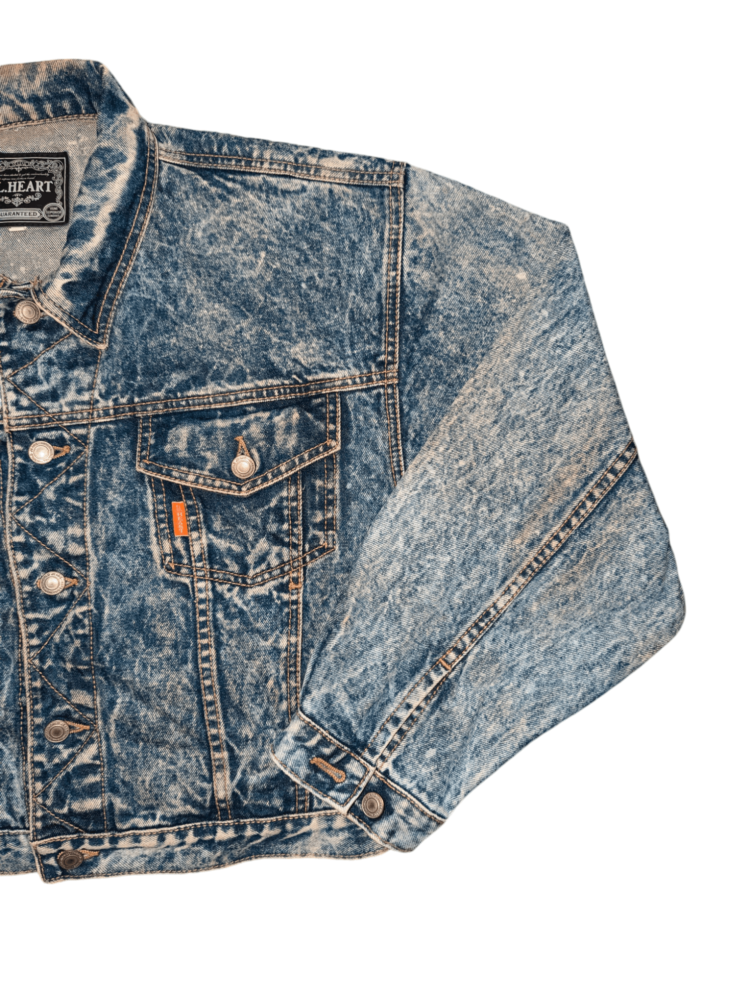 Japanese Brand GL Heart acid wash denim jacket Size M / US 6-8 / IT 42-44 - 3 Thumbnail
