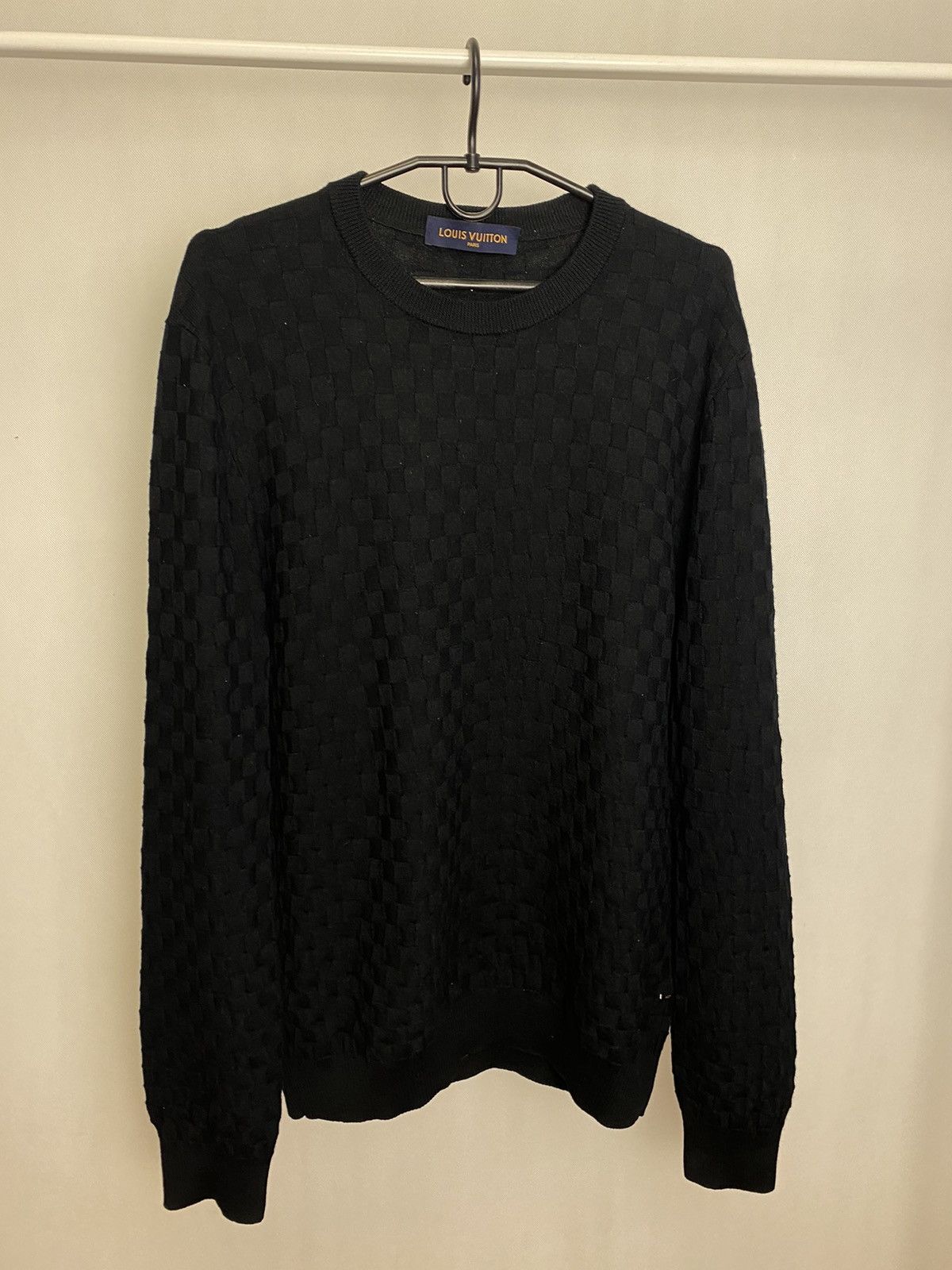 image of Very Woolen Sweater Louis Vuitton in Black, Men's (Size 2XL)