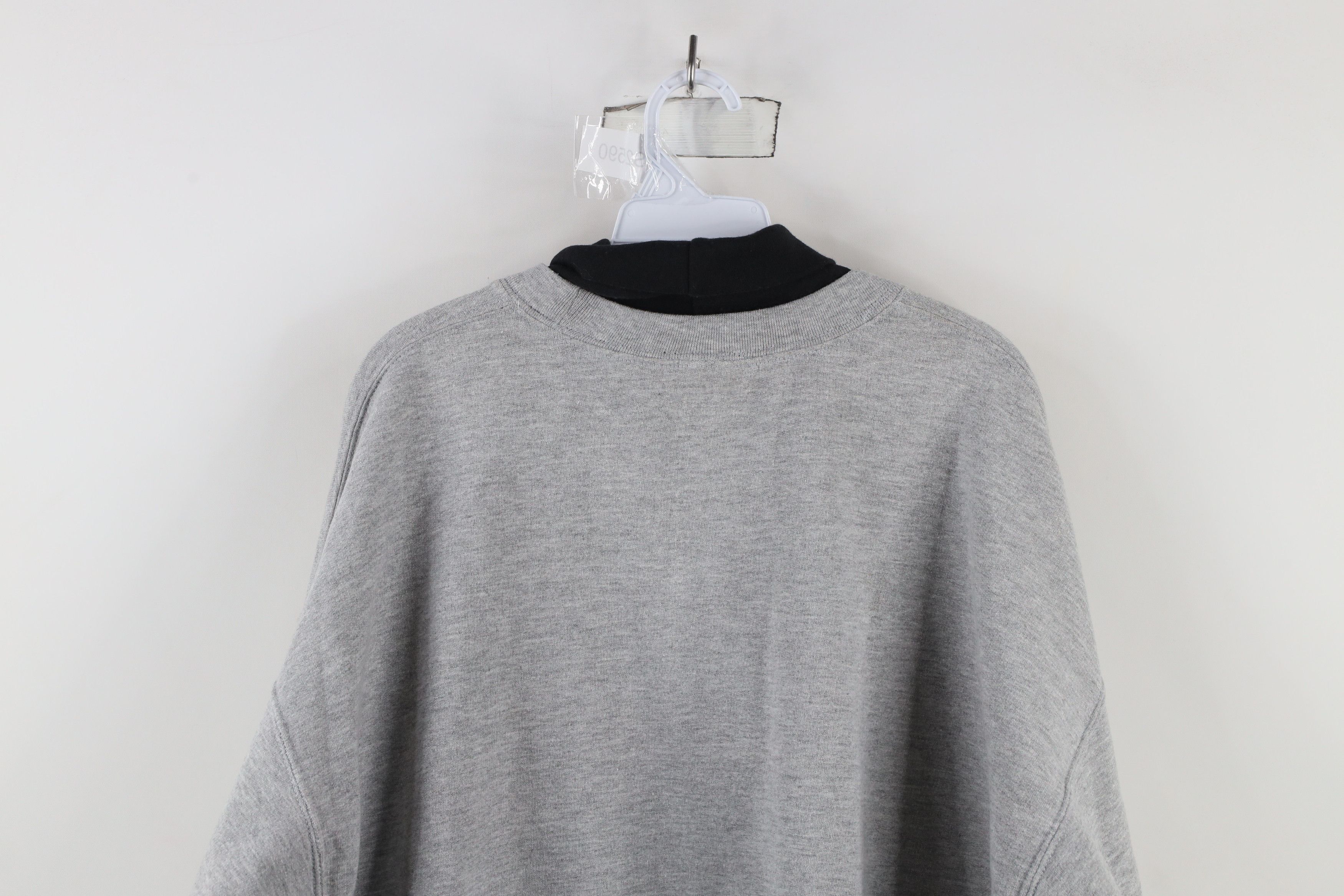 Vintage Vintage 90s Streetwear Flower Turtleneck Sweatshirt Gray Size 3XL / US 20-22 - 14 Thumbnail