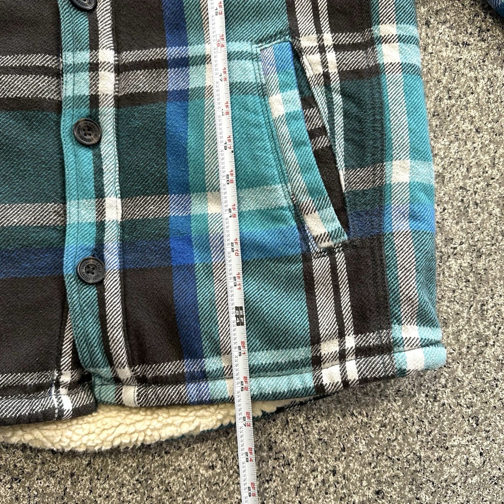 American Eagle Outfitters VINTAGE American Eagle Jacket Mens M Sherpa Lined Flannel Shirt Blue Green Plaid Size US M / EU 48-50 / 2 - 4 Thumbnail