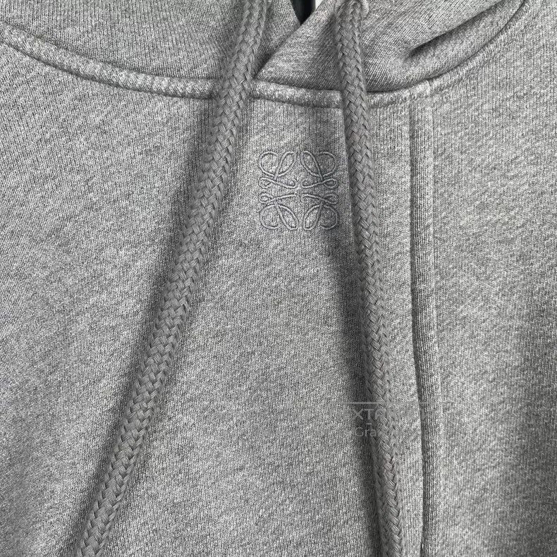 Loewe Loewe Gray Short Hoodie Size XS / US 0-2 / IT 36-38 - 2 Thumbnail
