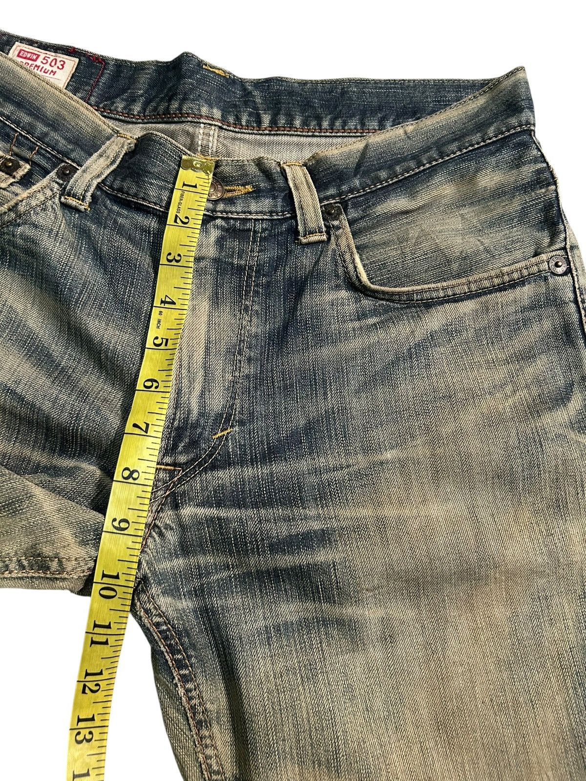 Kapital Vintage Edwin 503 RUSTY MUD WASH Distressed Denim Jeans 🎌☠️ Size US 34 / EU 50 - 18 Thumbnail