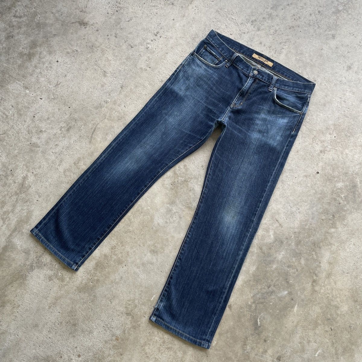 Japanese Brand × Jean × Vintage Vintage Japanese Brand Indigo Blue Denim Jeans Pants W33 Size US 33 - 2 Thumbnail