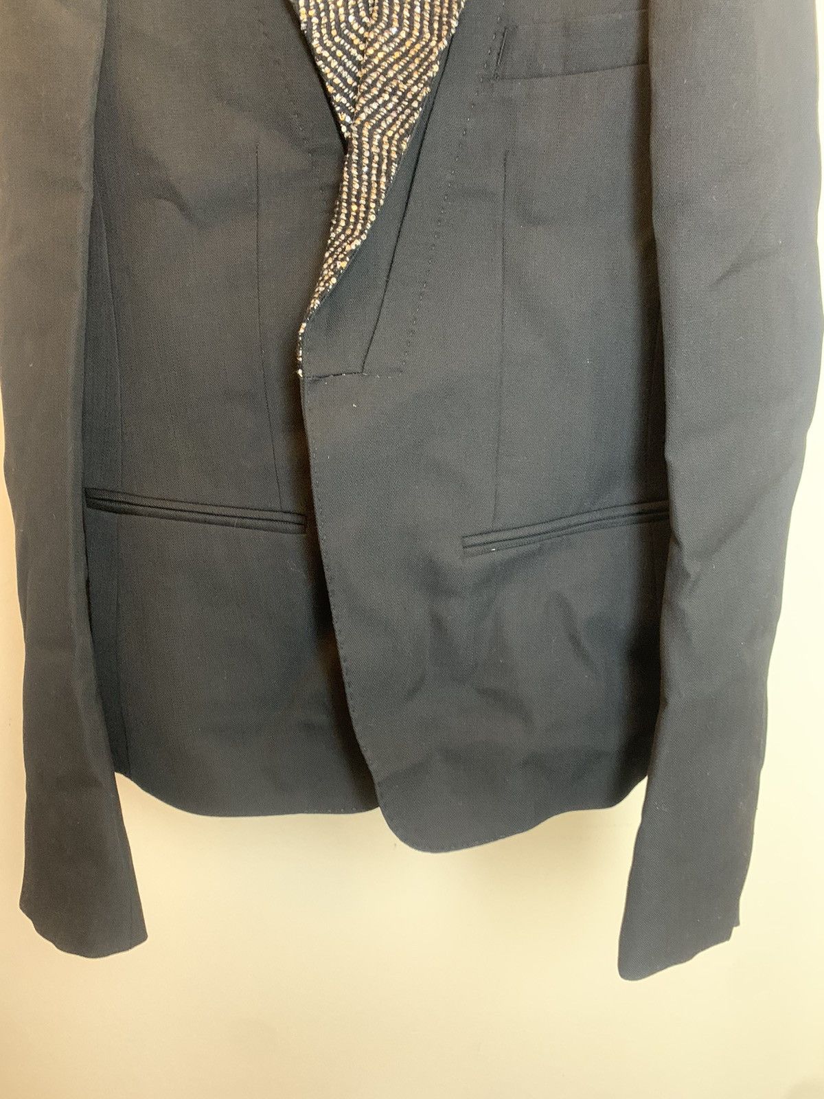 Haider Ackermann Haider Ackermann AW16 Black Sequin Lapel Blazer Size US S / EU 44-46 / 1 - 4 Thumbnail