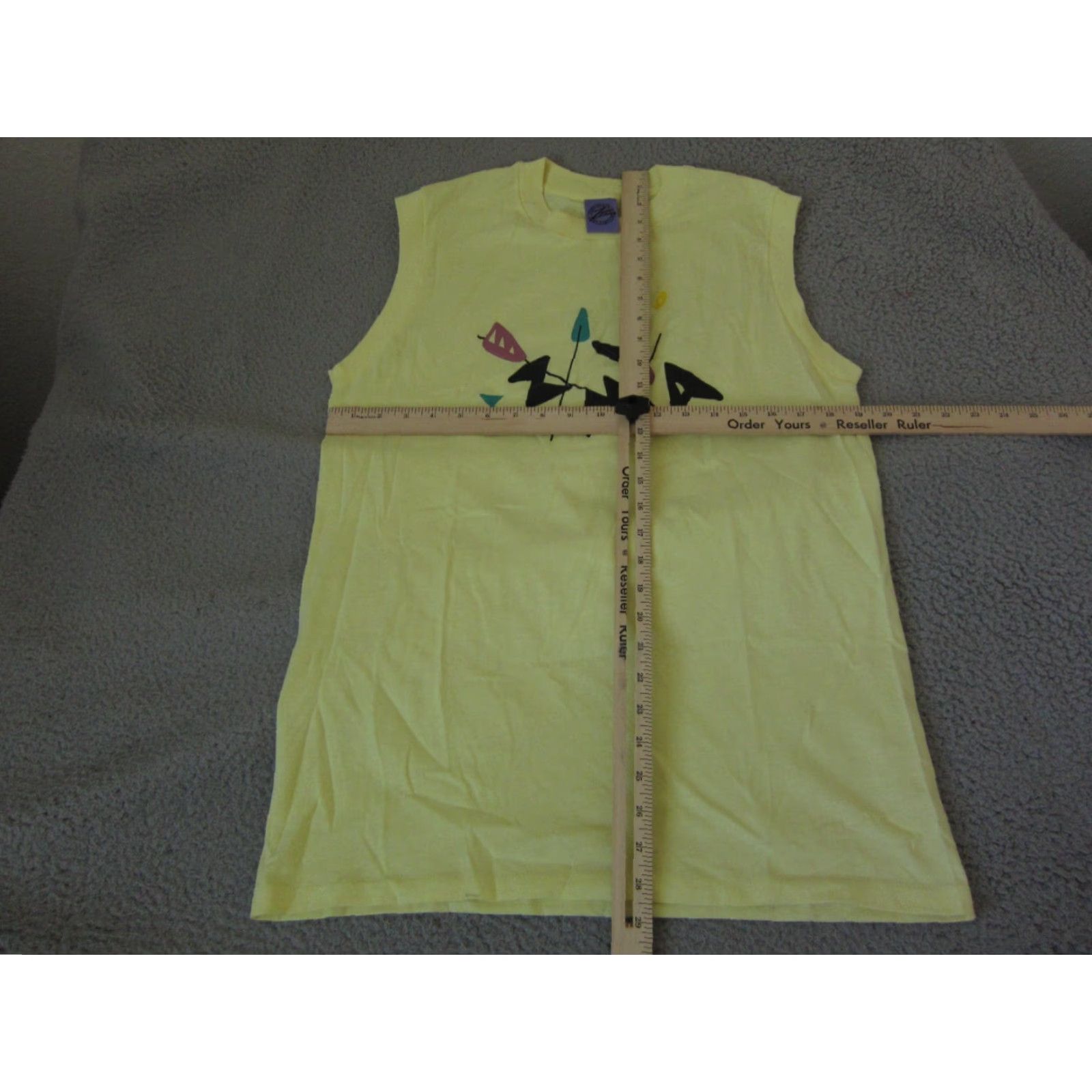 Vintage VINTAGE Zuma Shirt Mens L Yellow USA 80s Surf Skate Surfing Tank Shirt T-Shirt Clothing Athletic Mens Size US L / EU 52-54 / 3 - 7 Thumbnail