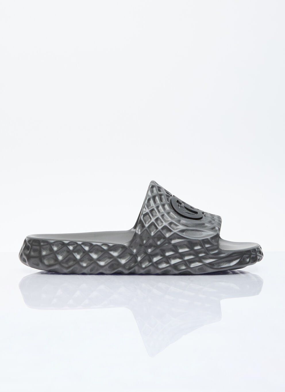 image of Gucci Interlocking G Slides in Black, Men's (Size 11)
