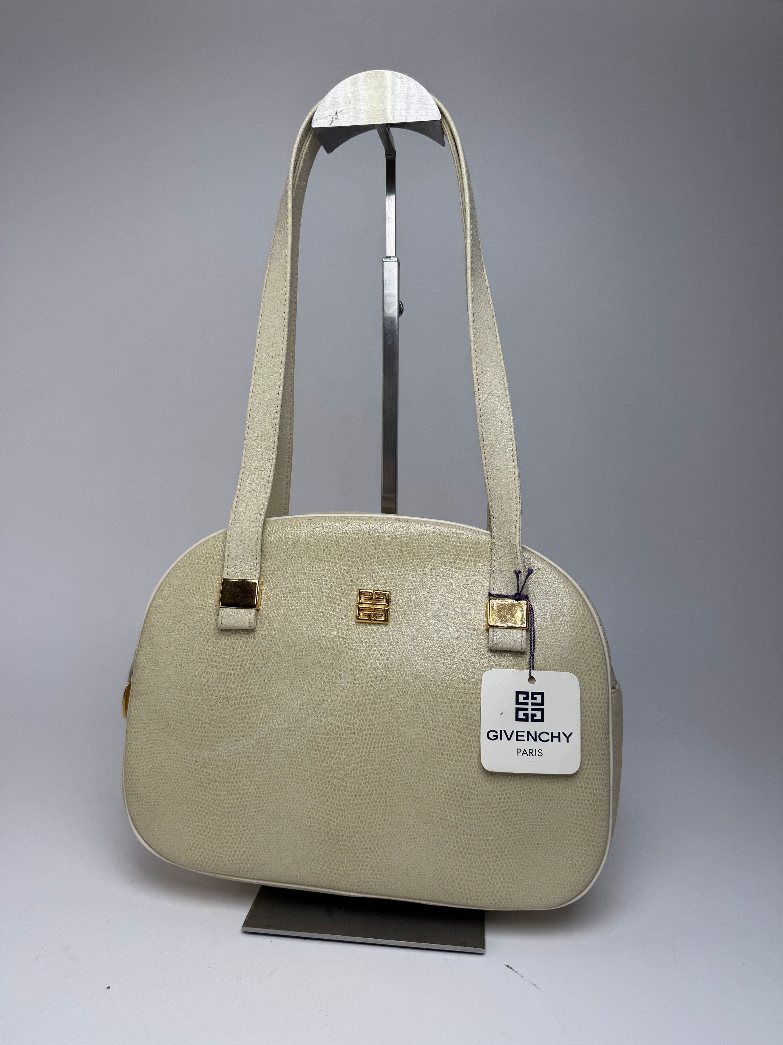 Givenchy Vintage Snake Emblossed Leather Bag beige Size ONE SIZE - 1 Thumbnail