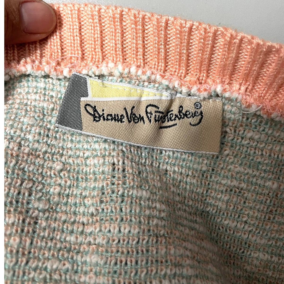 Diane von Furstenberg VTG Diane Von Furstenberg Pullover Knit Sweater SMALL Size S / US 4 / IT 40 - 3 Thumbnail
