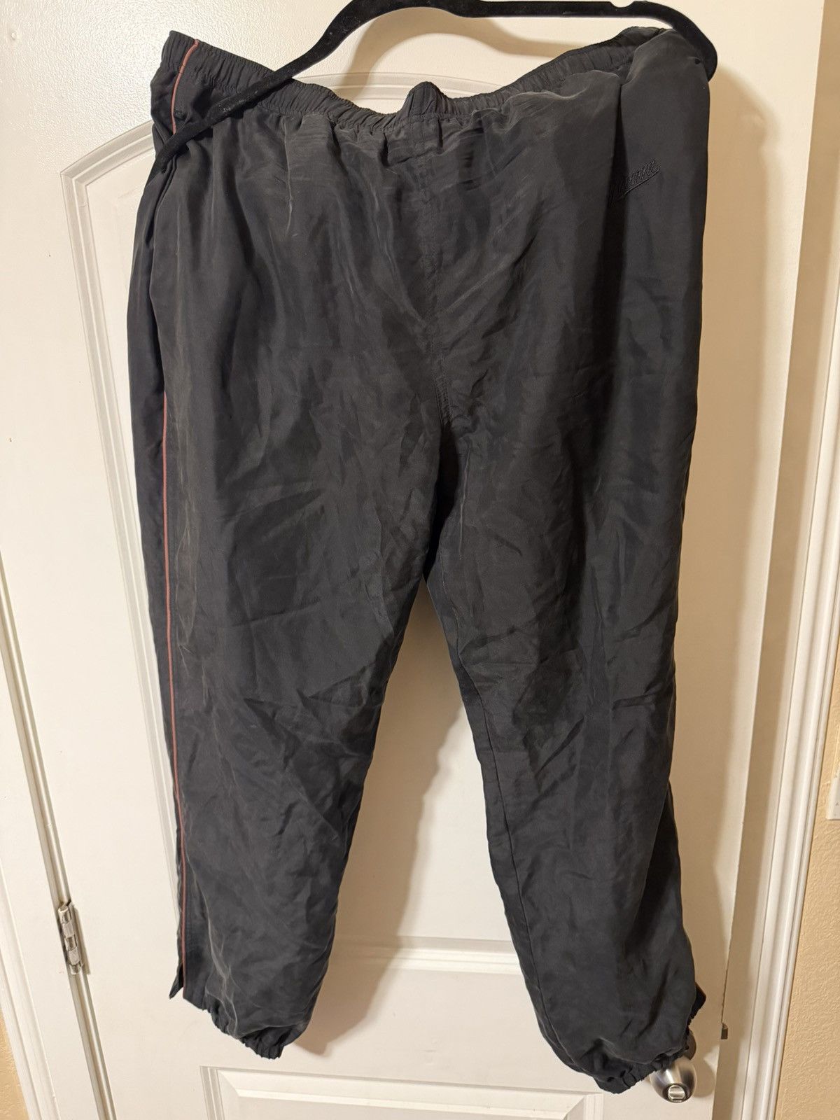 Supreme Supreme Silk Track Pants Black Large Size US 34 / EU 50 - 1 Thumbnail