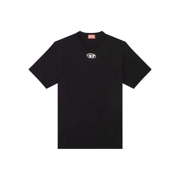 Diesel DIESEL Men's Logo Print Black T-Shirt 0079 Size US L / EU 52-54 / 3 - 1 Thumbnail