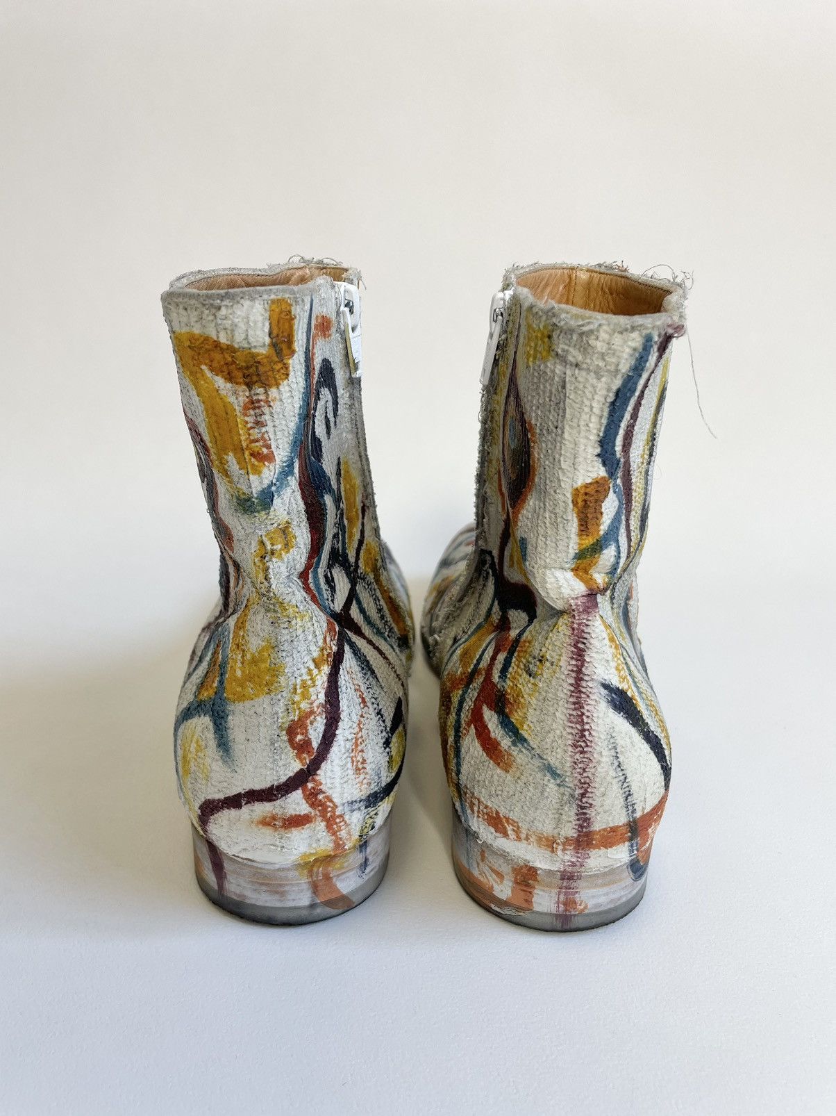 Maison Margiela Plaster Scribble Painted Boots Size US 10 / EU 43 - 12 Thumbnail