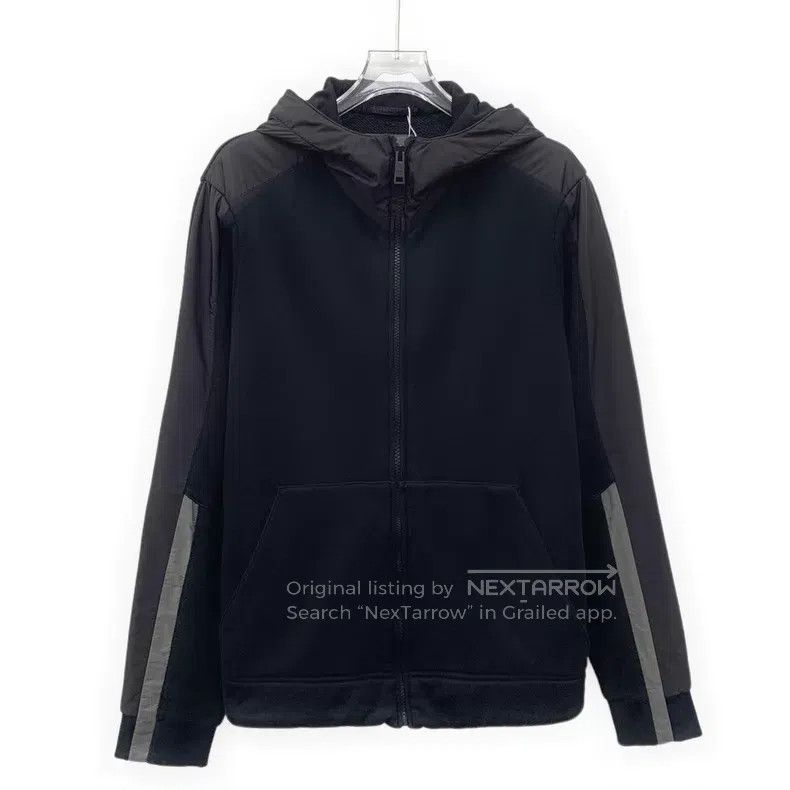 Prada Prada Black cotton hooded zipper long-sleeved jacket Size US S / EU 44-46 / 1 - 1 Thumbnail
