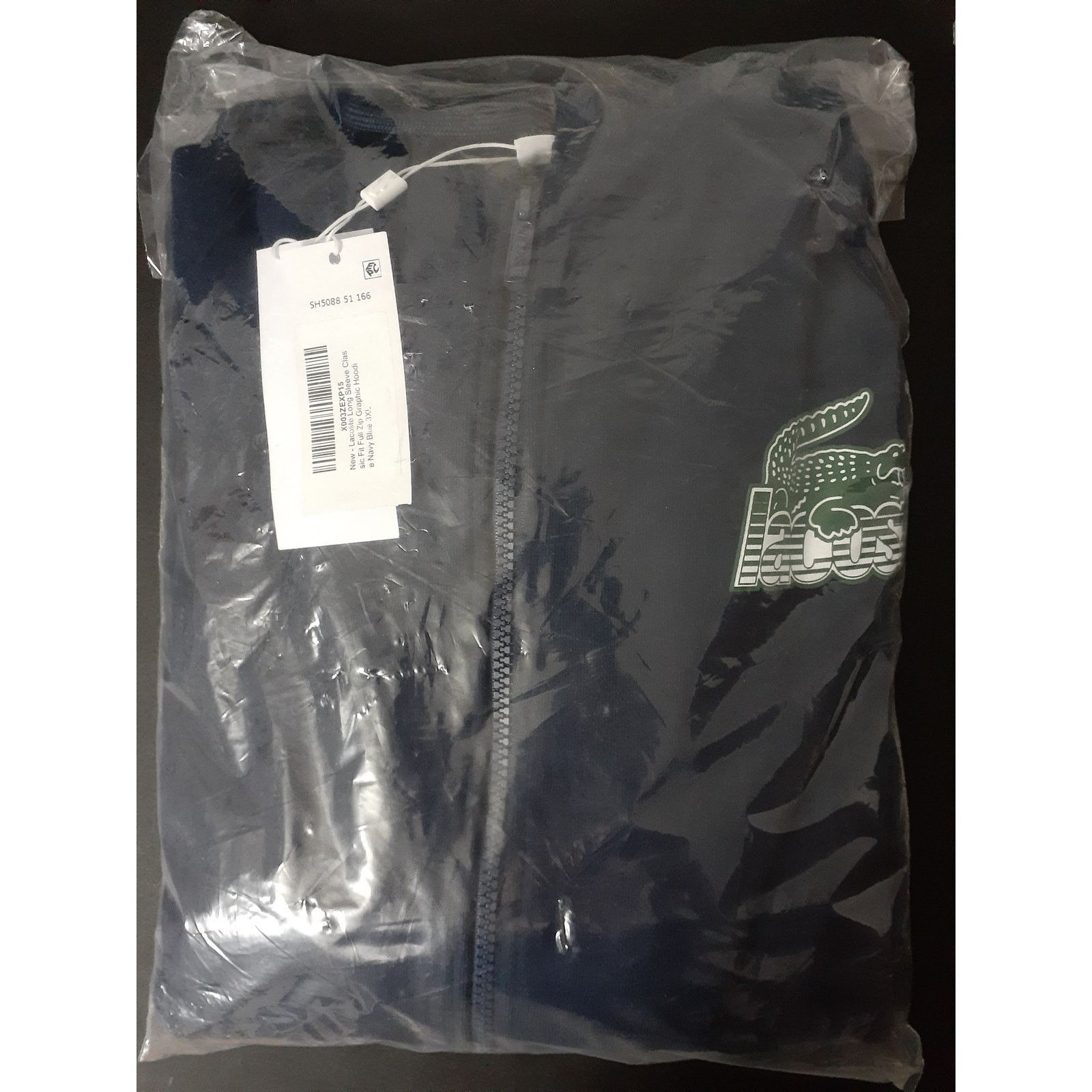 Lacoste Lacoste Long Sleeve Classic Fit Full Zip Graphic Hoodie 3XL Size US XXL / EU 58 / 5 - 2 Thumbnail