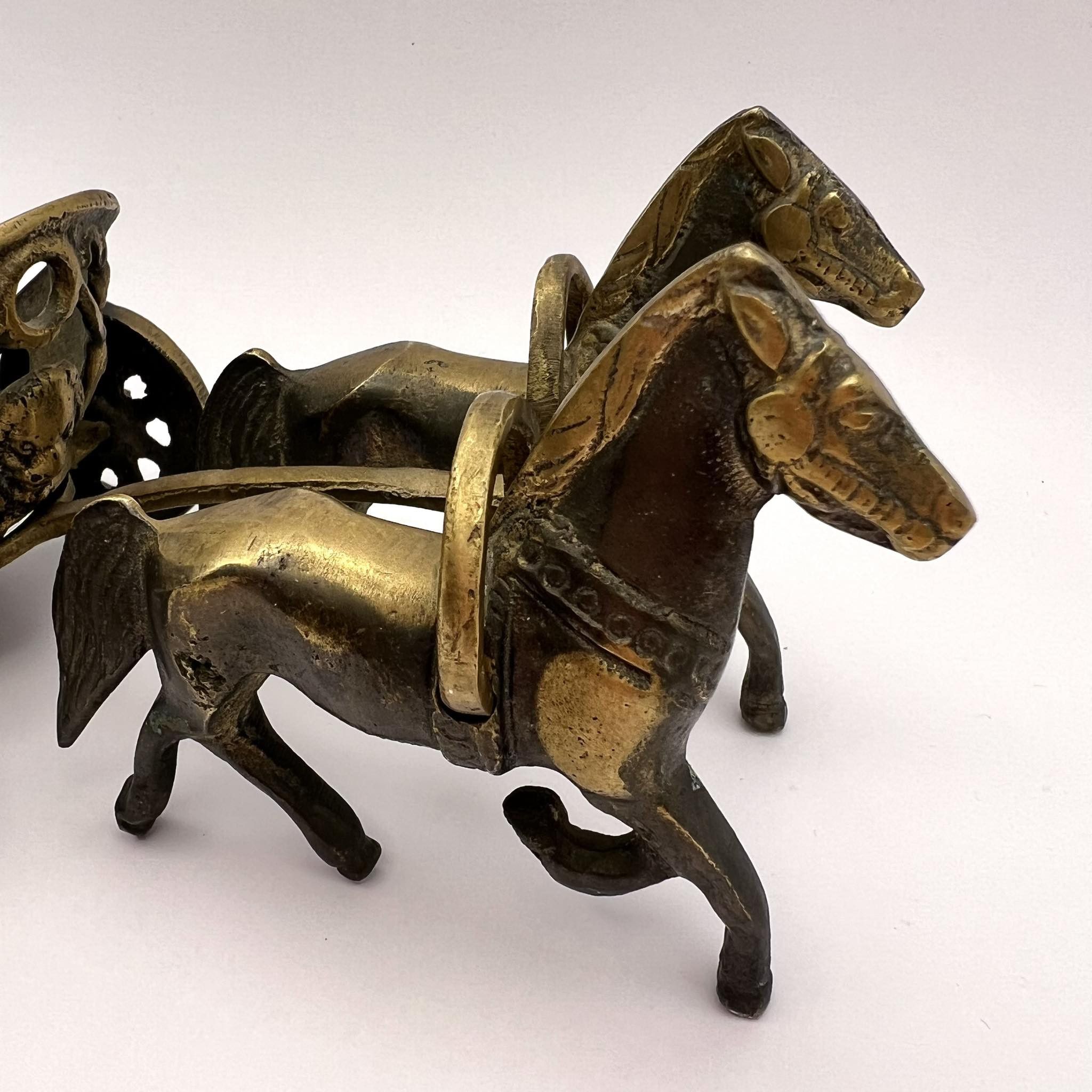 Vintage Heavy Vintage Bronze Brass Figure Figurine Statue of Sparta Size ONE SIZE - 5 Thumbnail
