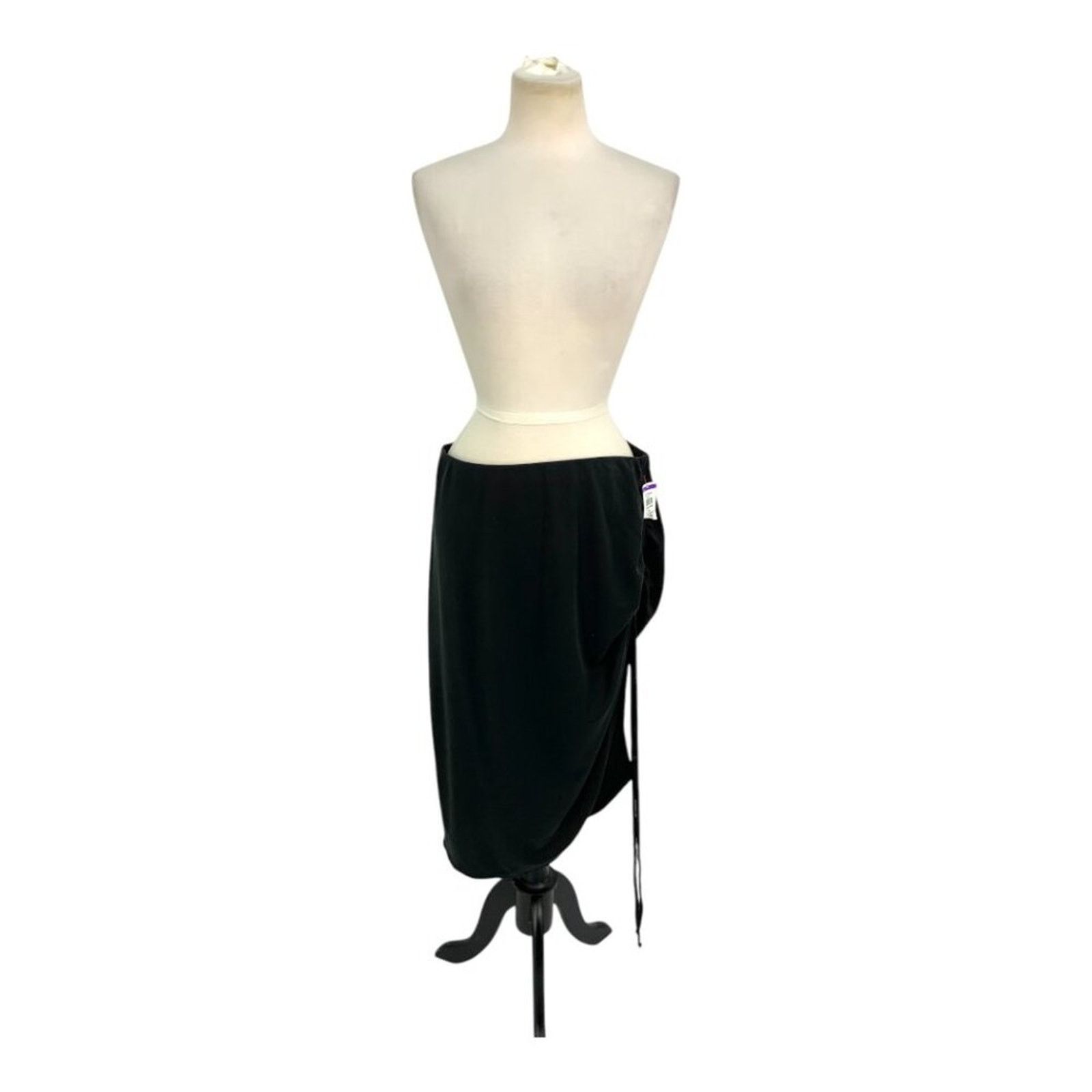 Other Open Edit Side Ruched Skirt In Black Size XL NWOT $45 MSRP Size 31" - 2 Thumbnail
