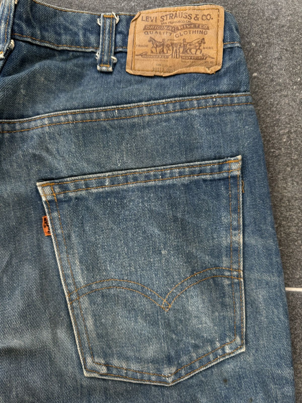 Levi's Vintage 70s Levi’s 517 Orange Tab 42Talon Flare Jeans Size US 31 - 9 Thumbnail