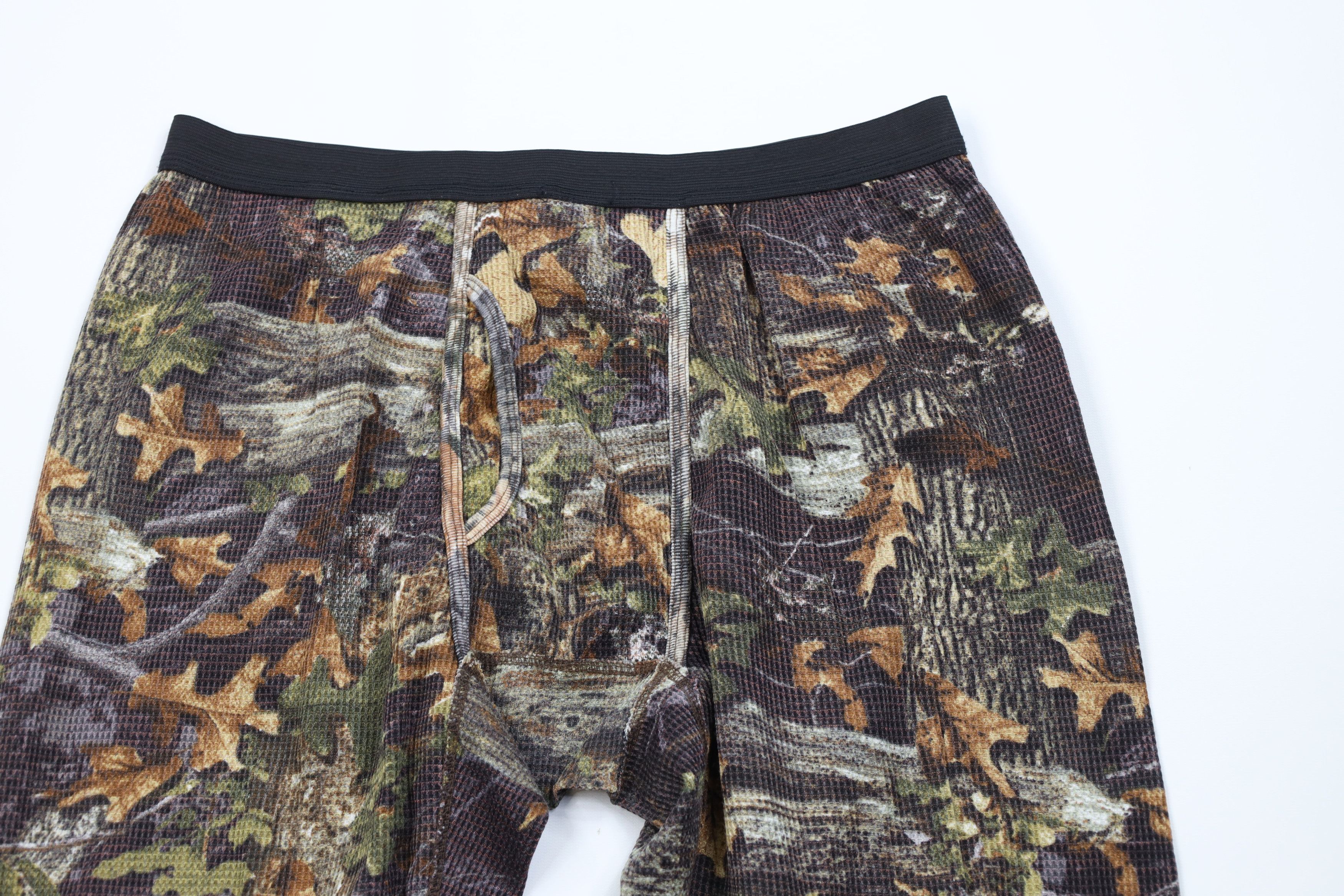 Vintage Vintage 90s Y2K Streetwear Camouflage Thermal Waffle Joggers Size US 38 / EU 54 - 2 Thumbnail
