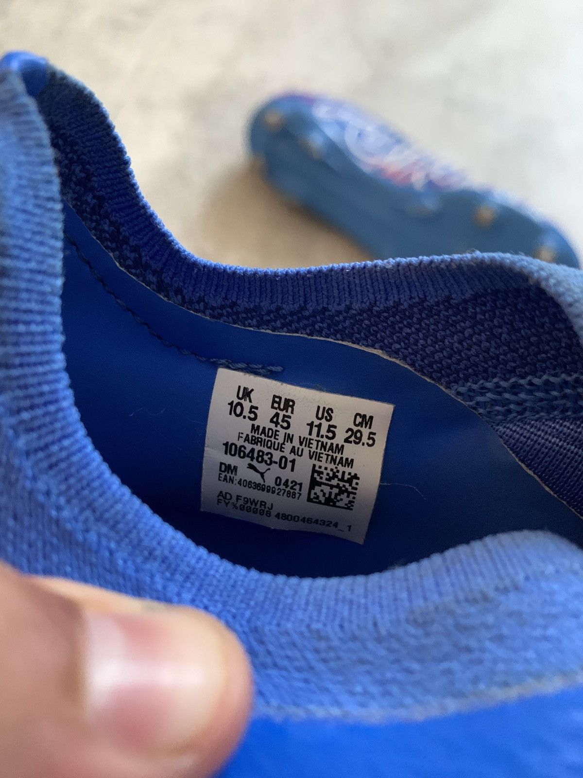 Puma Puma Future Z 1.2 FG/AG Neymar Blue Soccer Cleats Size US 11.5 / EU 44-45 - 9 Thumbnail