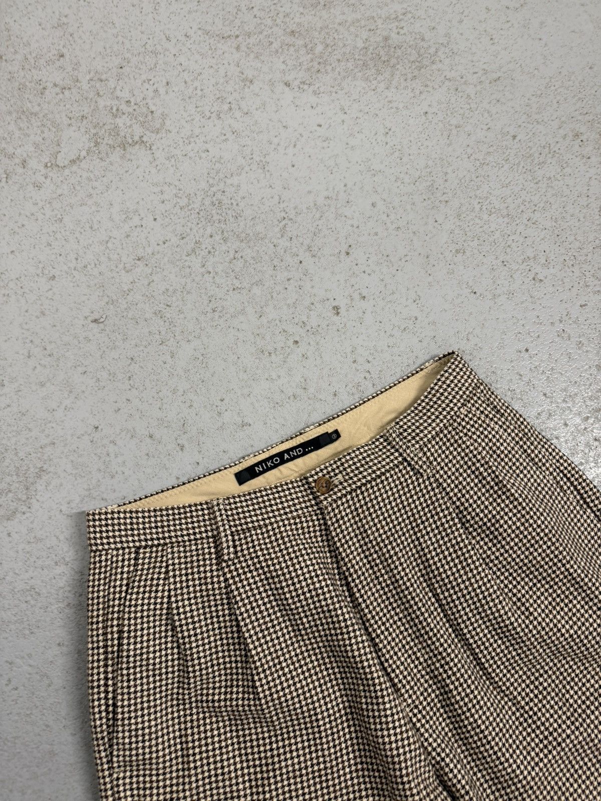 Japanese Brand Niko And Checkered Wool Pants Size US 32 / EU 48 - 4 Thumbnail