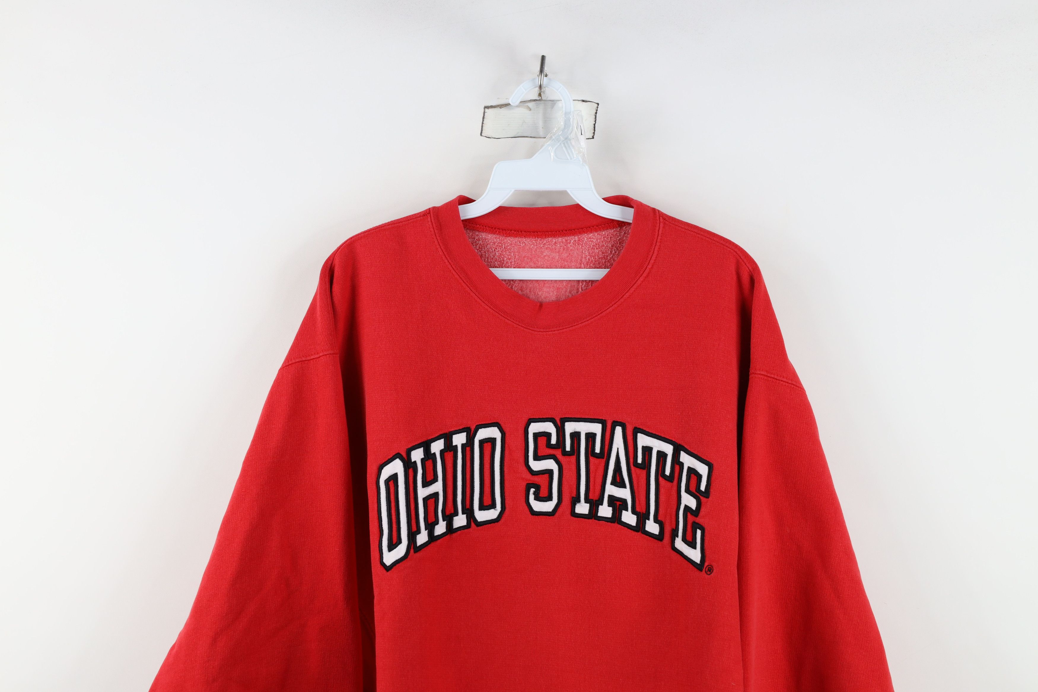 Vintage Vintage 90s Heavyweight Ohio State University Sweatshirt Red Size US XXL / EU 58 / 5 - 2 Thumbnail