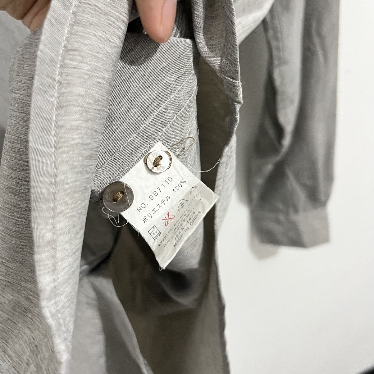 Japanese Brand × Kansai Yamamoto Kansai Yamamoto Vintage Long-Sleeve Shirt - Gray Textured Size US M / EU 48-50 / 2 - 7 Thumbnail