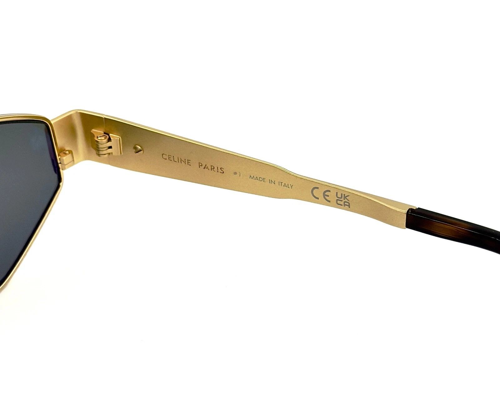 Celine CELINE CL40254U 40254 METAL TRIOMPHE Gold Sunglasses 30N Size ONE SIZE - 7 Thumbnail
