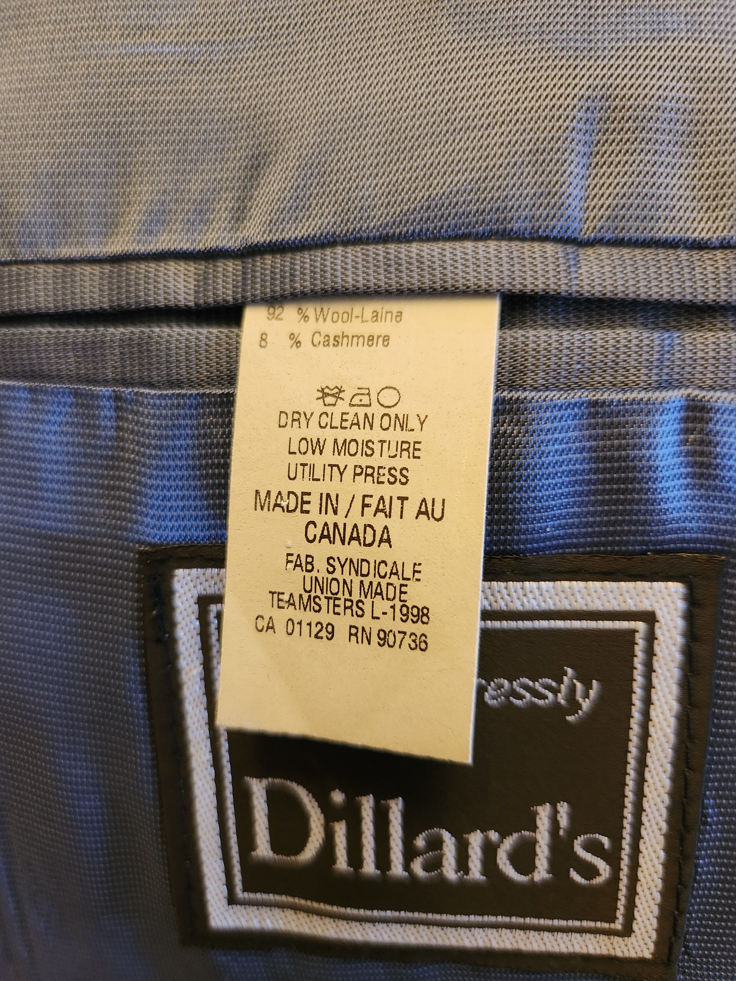 Ralph Lauren Vintage Wool/Cashmere Blue Blazer Sz 41R. Size 40R - 3 Thumbnail