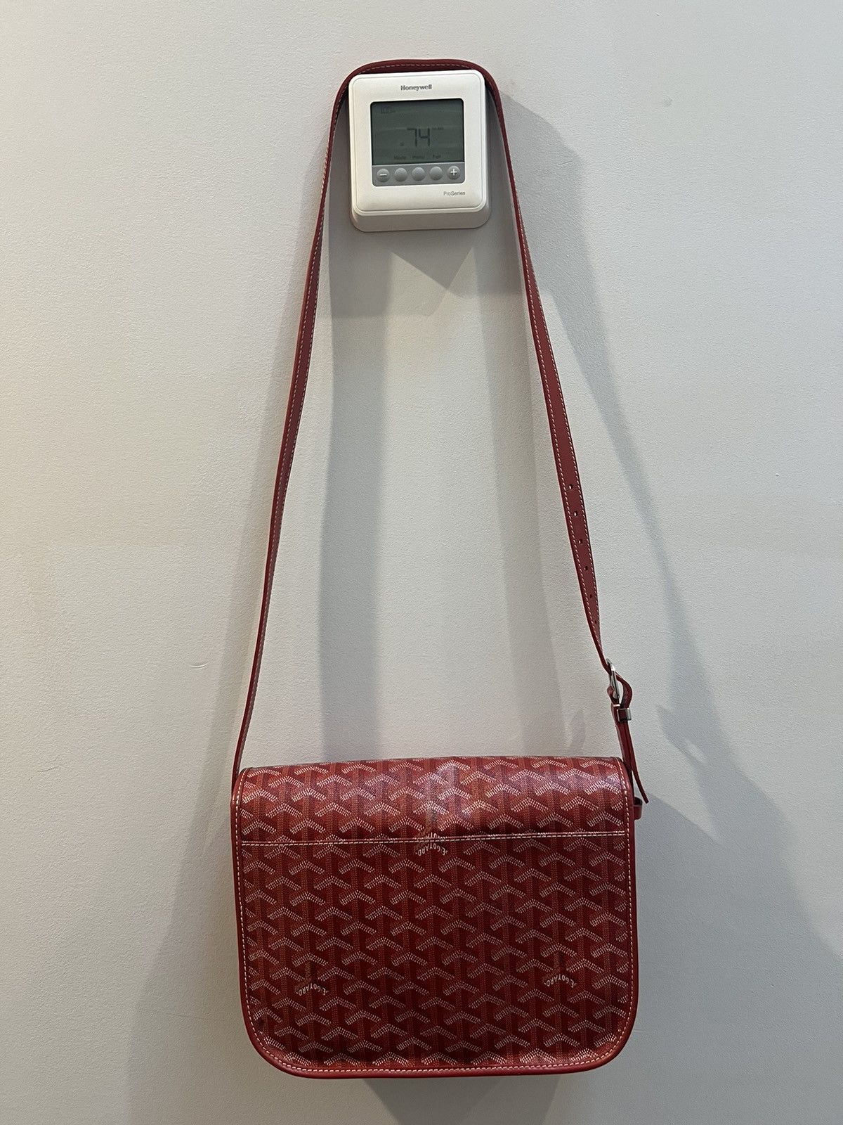 Goyard goyard Belvedere MM PM red tote messenger bag (RARE) | Grailed