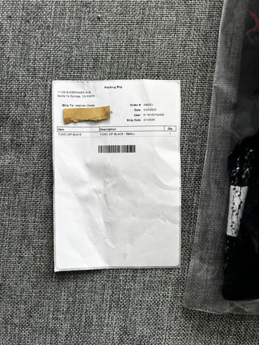 Revenge REVENGE TOXIC ZIP HOODIE (BRAND NEW!) Size US S / EU 44-46 / 1 - 6 Thumbnail