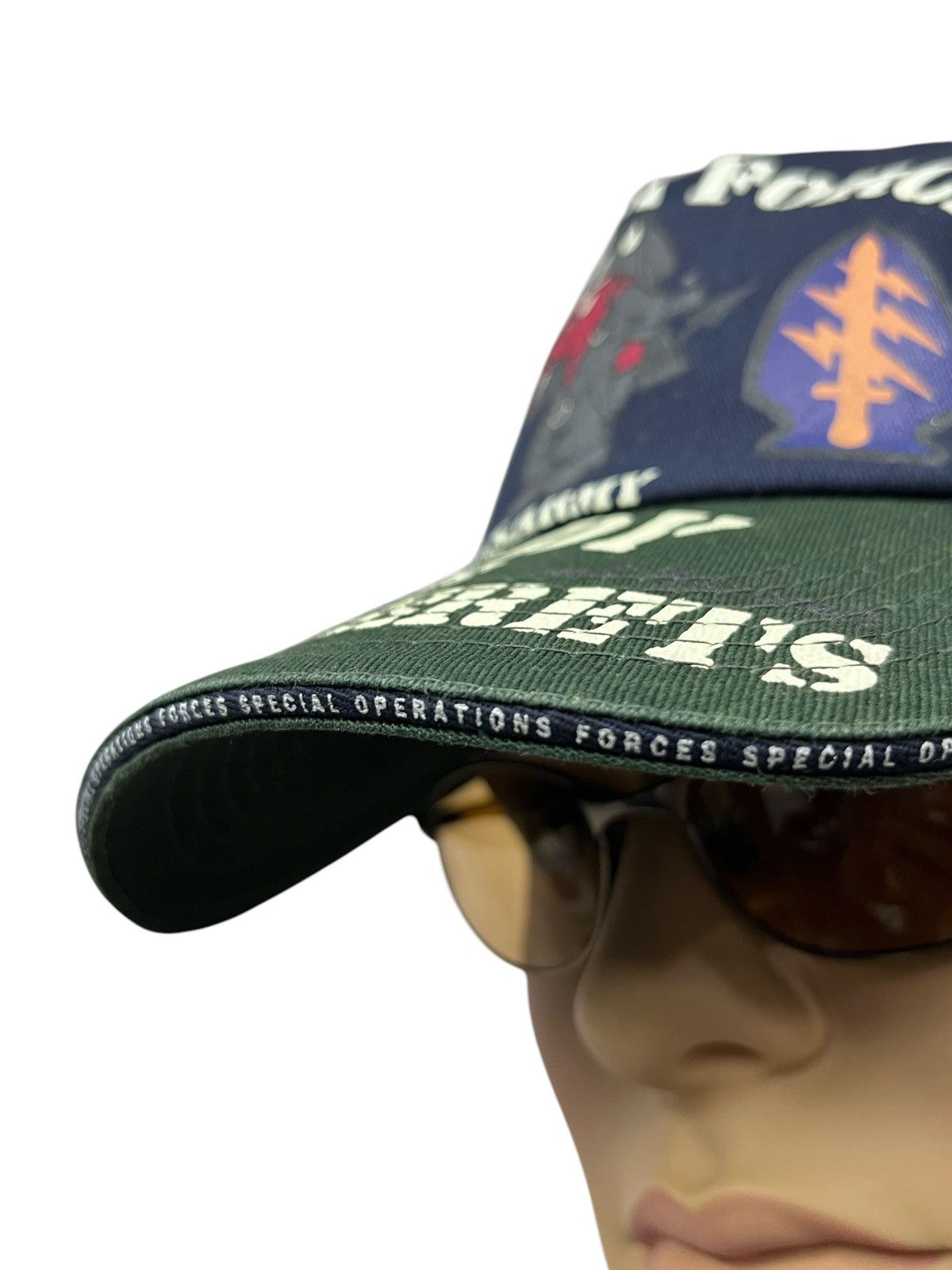 Tedman 🔥Vintage TEDMAN ARMY SPECIAL FORCE Hybrid Trucker Snapback Size ONE SIZE - 5 Thumbnail
